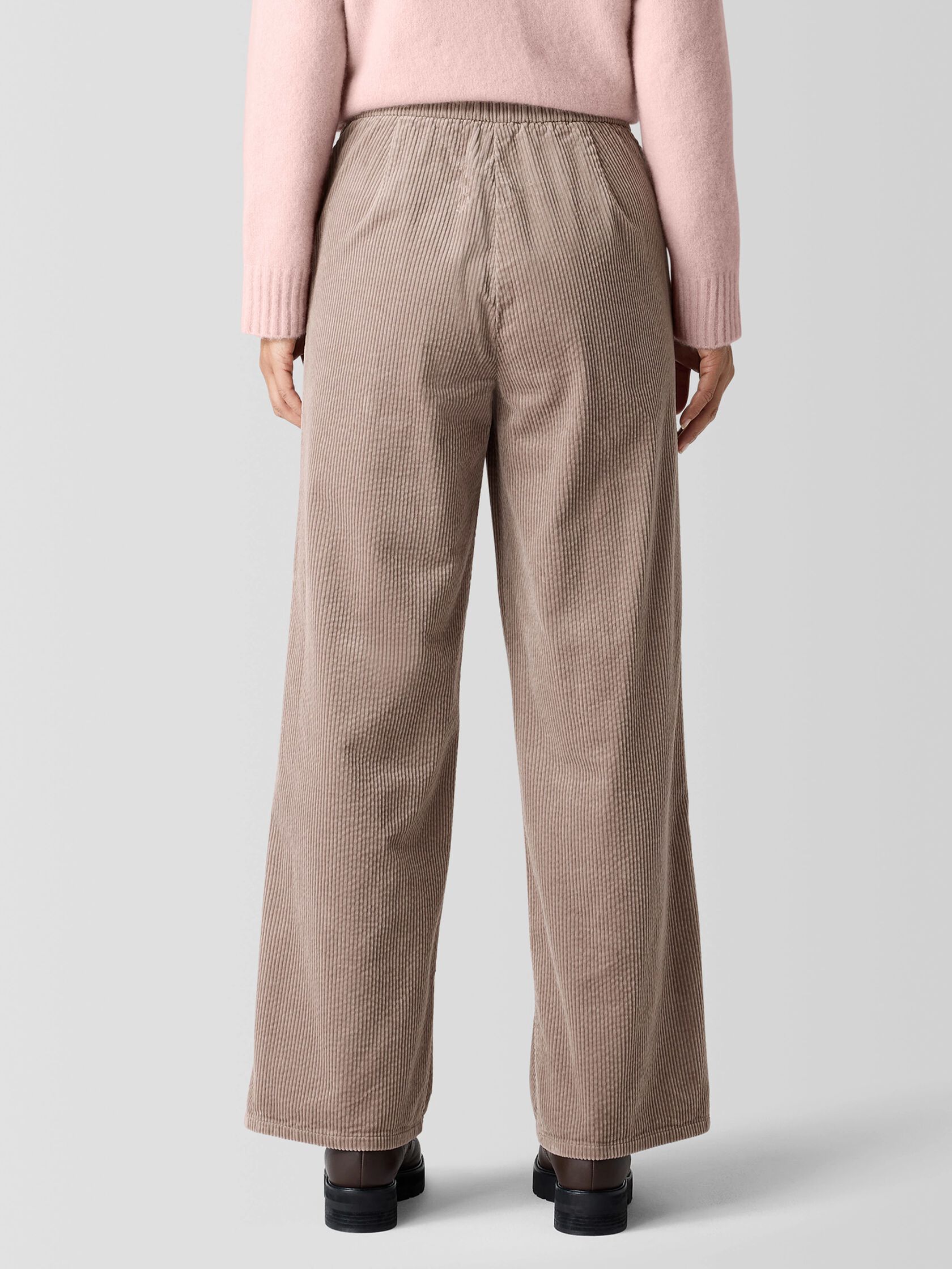 Organic Cotton Corduroy Wide-Leg Pant