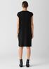Textured Stretch Rib Round Neck Dress