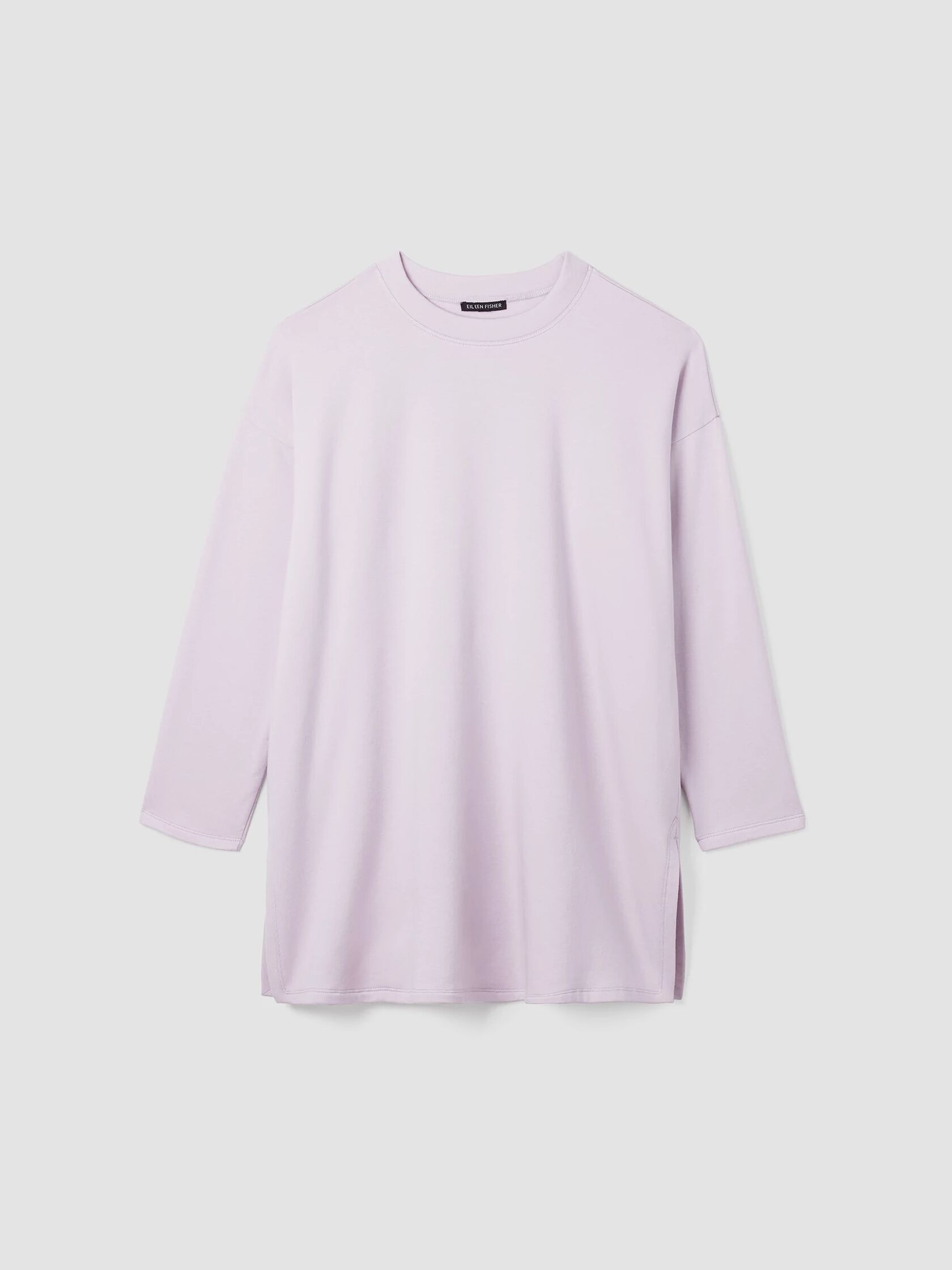 Cozy Brushed Terry Hug Crew Neck Long Top