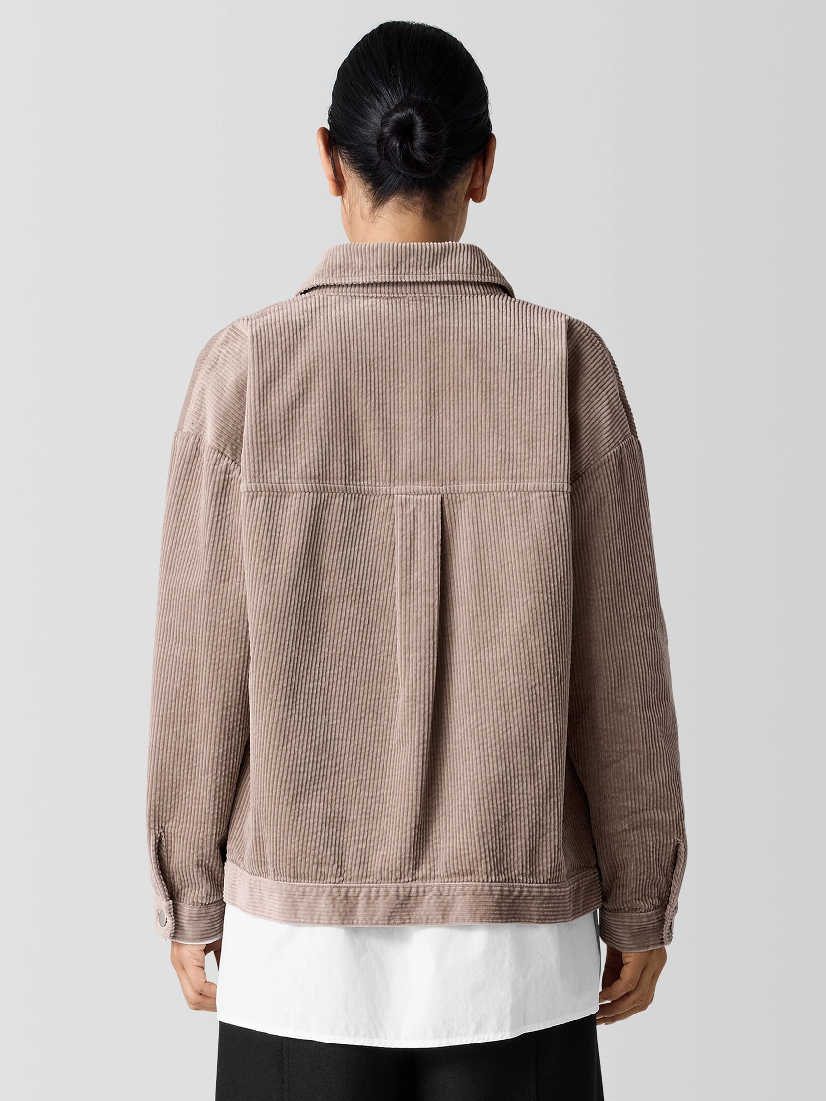 Organic Cotton Corduroy Classic Collar Jacket