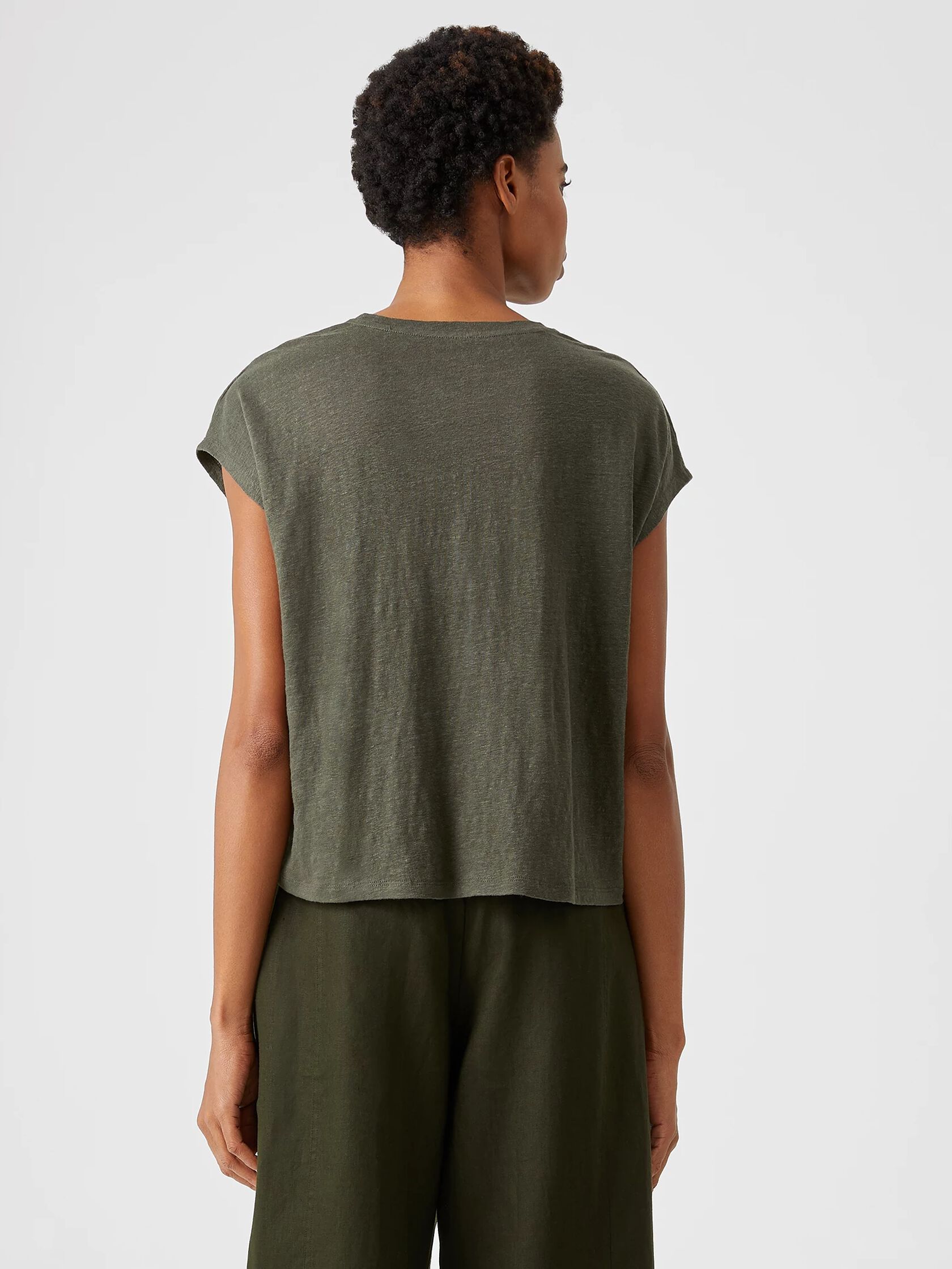 Organic Linen Jersey Square Top