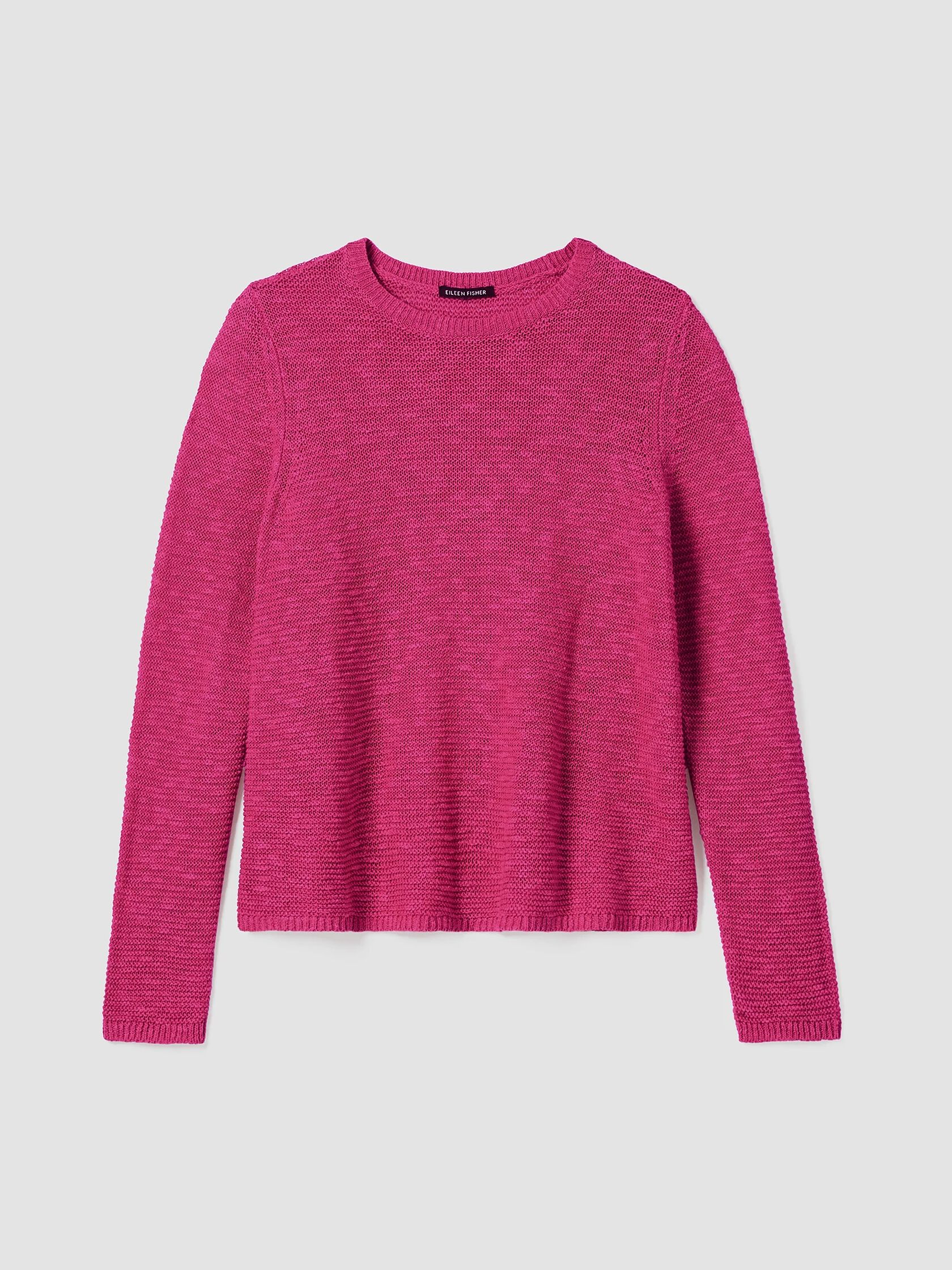 Organic Linen Cotton Slub Crew Neck Top