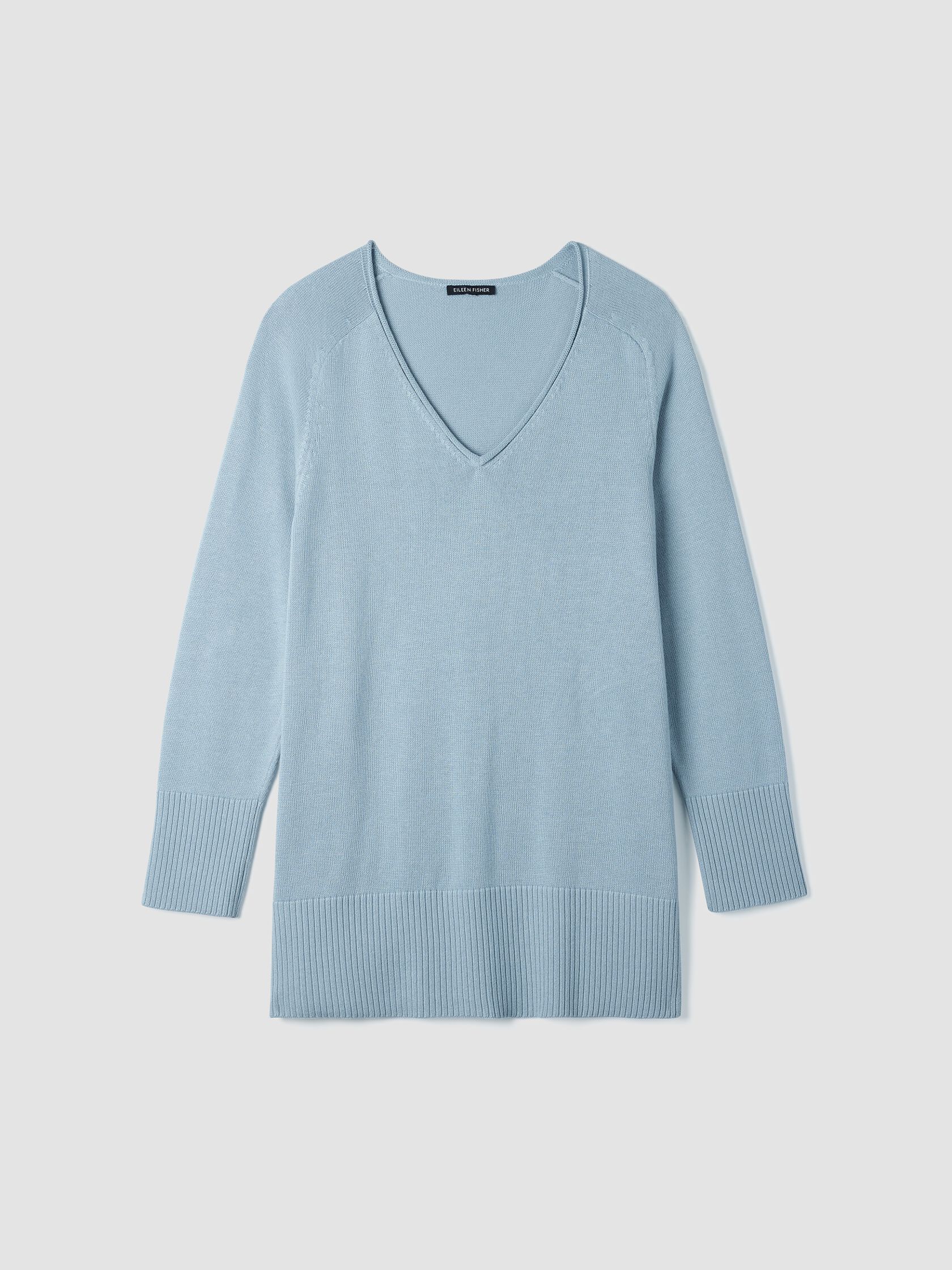 Peruvian Cotton Blend V-Neck Top