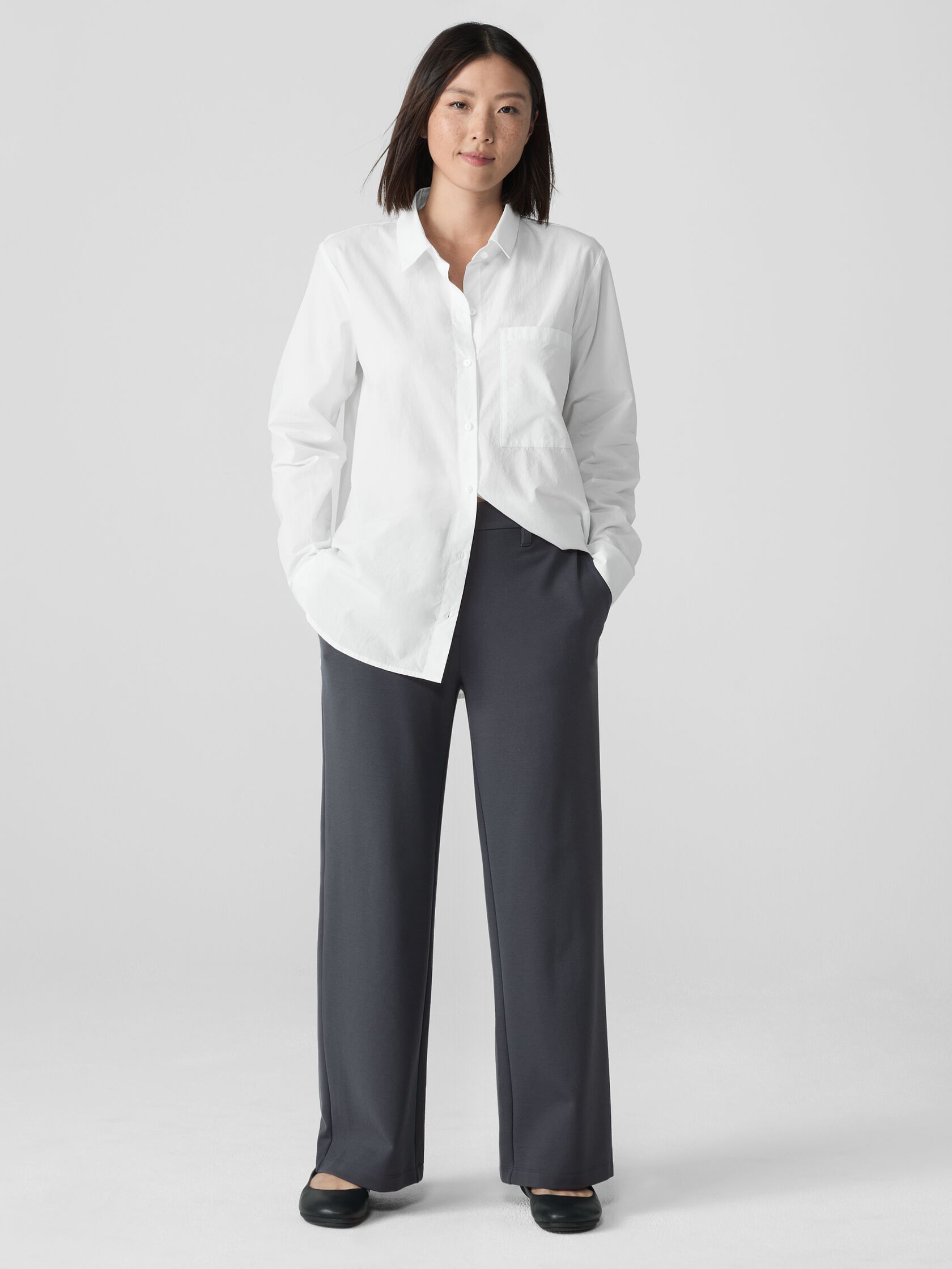 Washable Flex Ponte&nbsp;Wide Trouser Pant