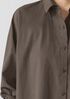 Washed Organic Cotton Poplin Classic Collar Long Shirt
