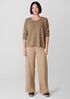 Felted Wool Jersey Wide-Leg Pant in Regenerative Wool