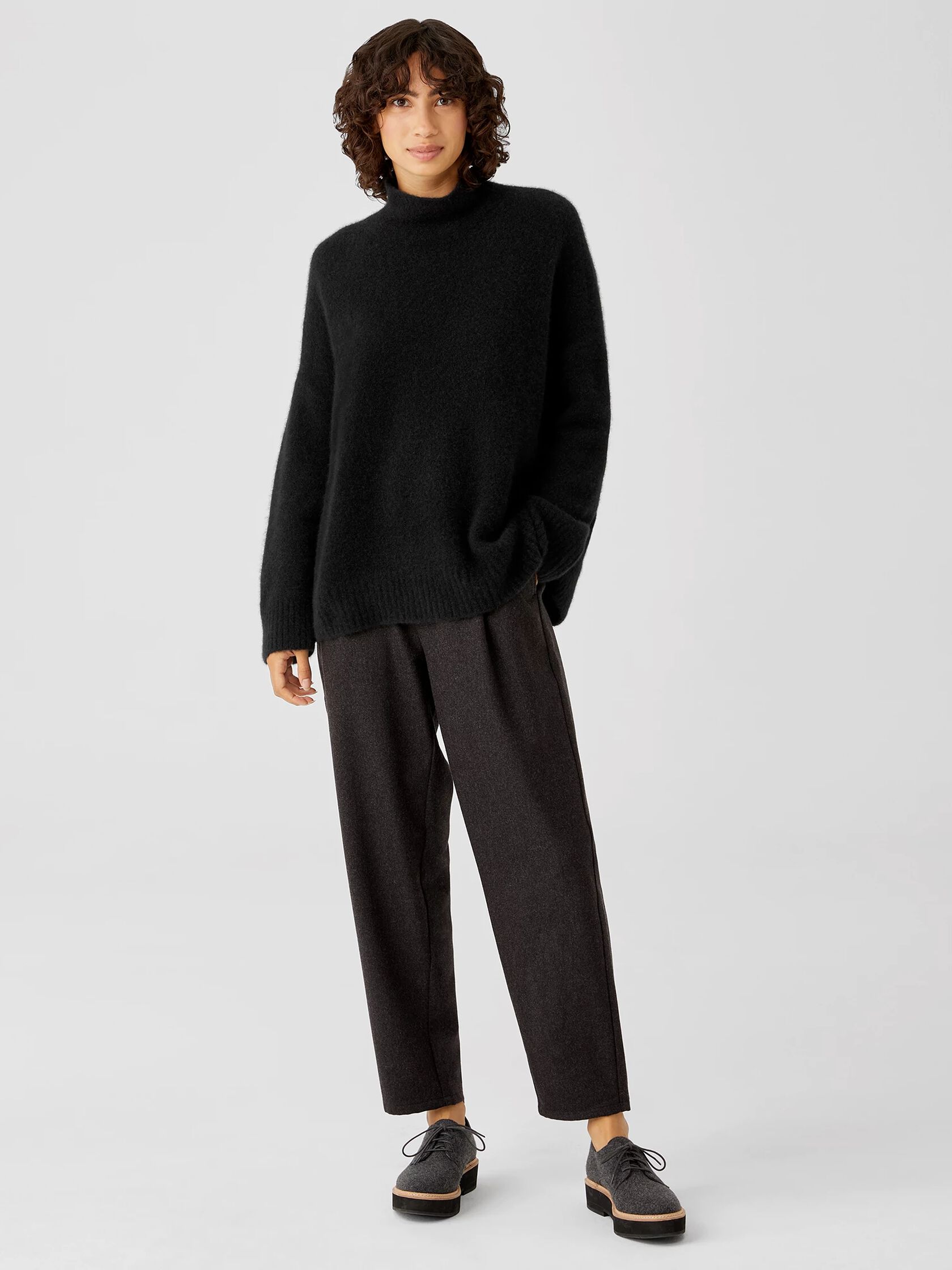 Cashmere Silk Bliss Turtleneck Box-Top
