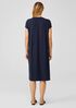 Viscose Jersey Crew Neck Dress