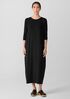 Stretch Jersey Knit Oval Dress