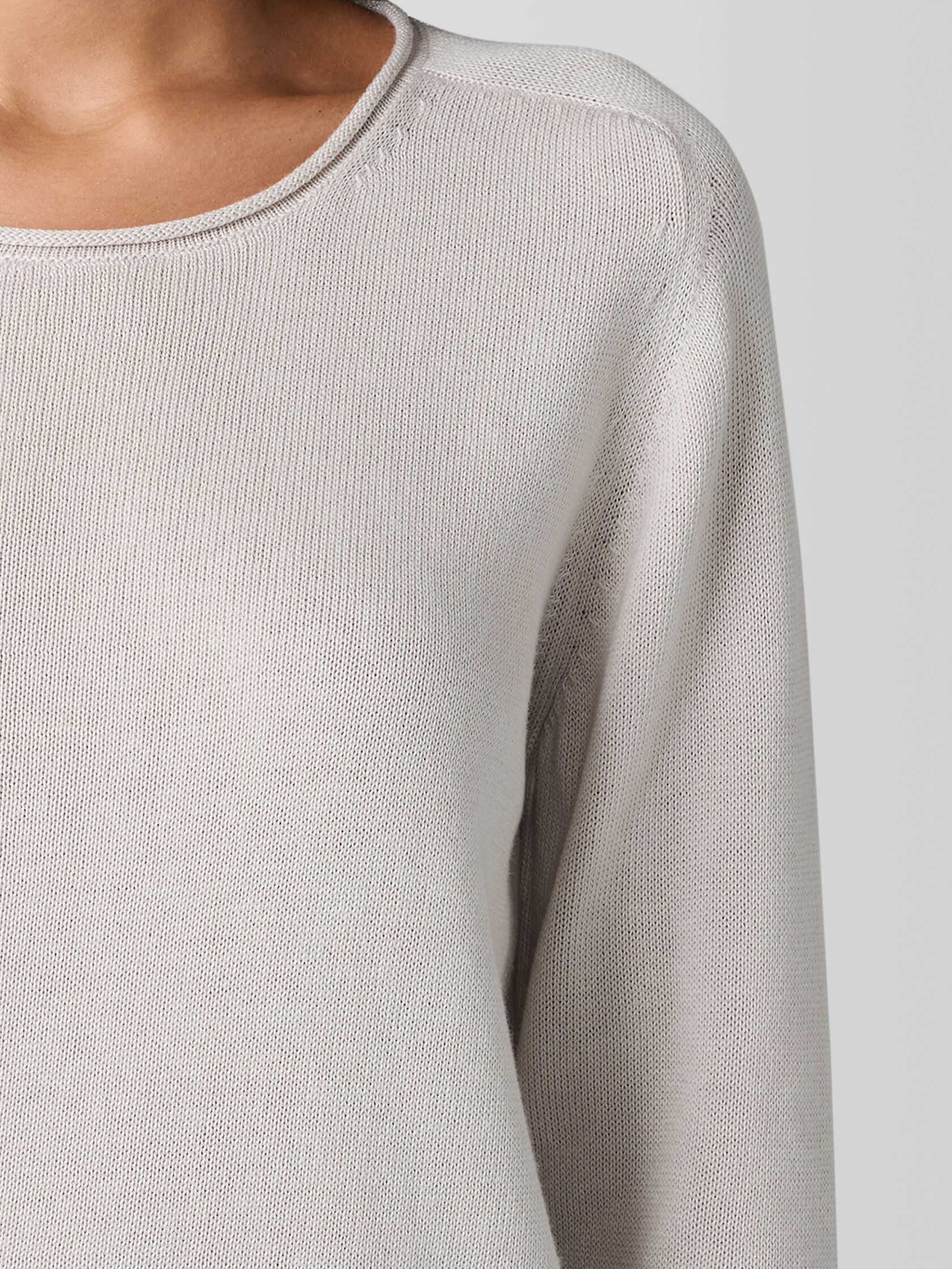 Peruvian Cotton Blend&nbsp;Crew Neck Top