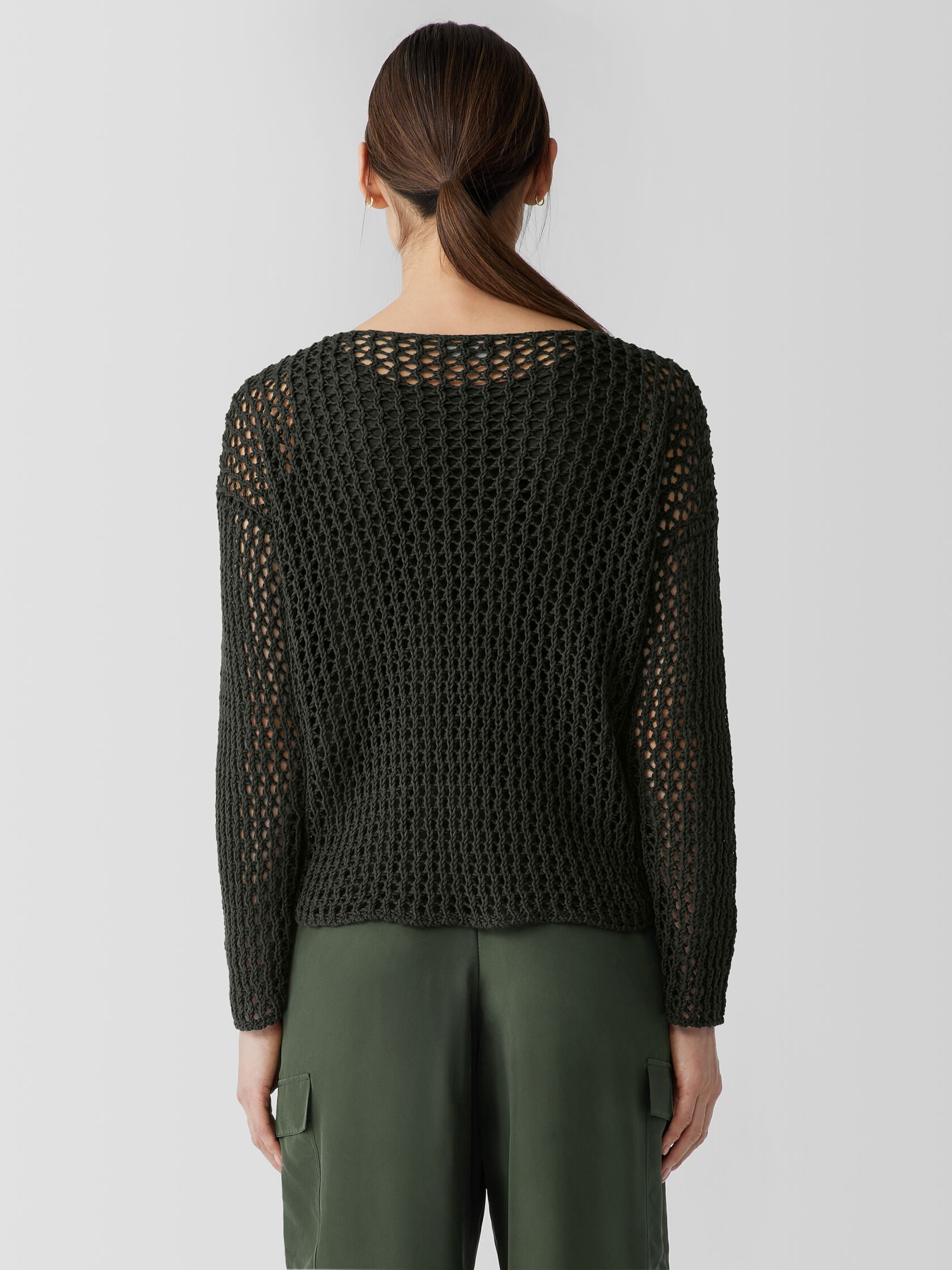 Peruvian Organic Cotton Cord Bateau Neck Top