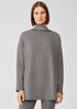 Cozy Brushed Terry Funnel Neck Top