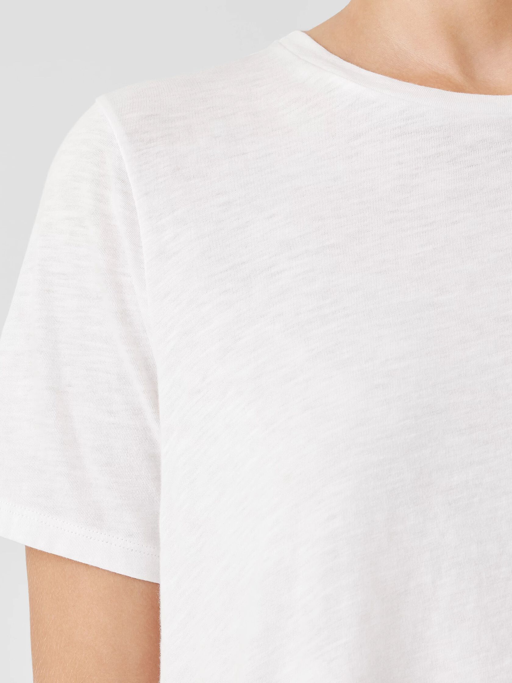 Organic Cotton Slub Crew Neck Tee