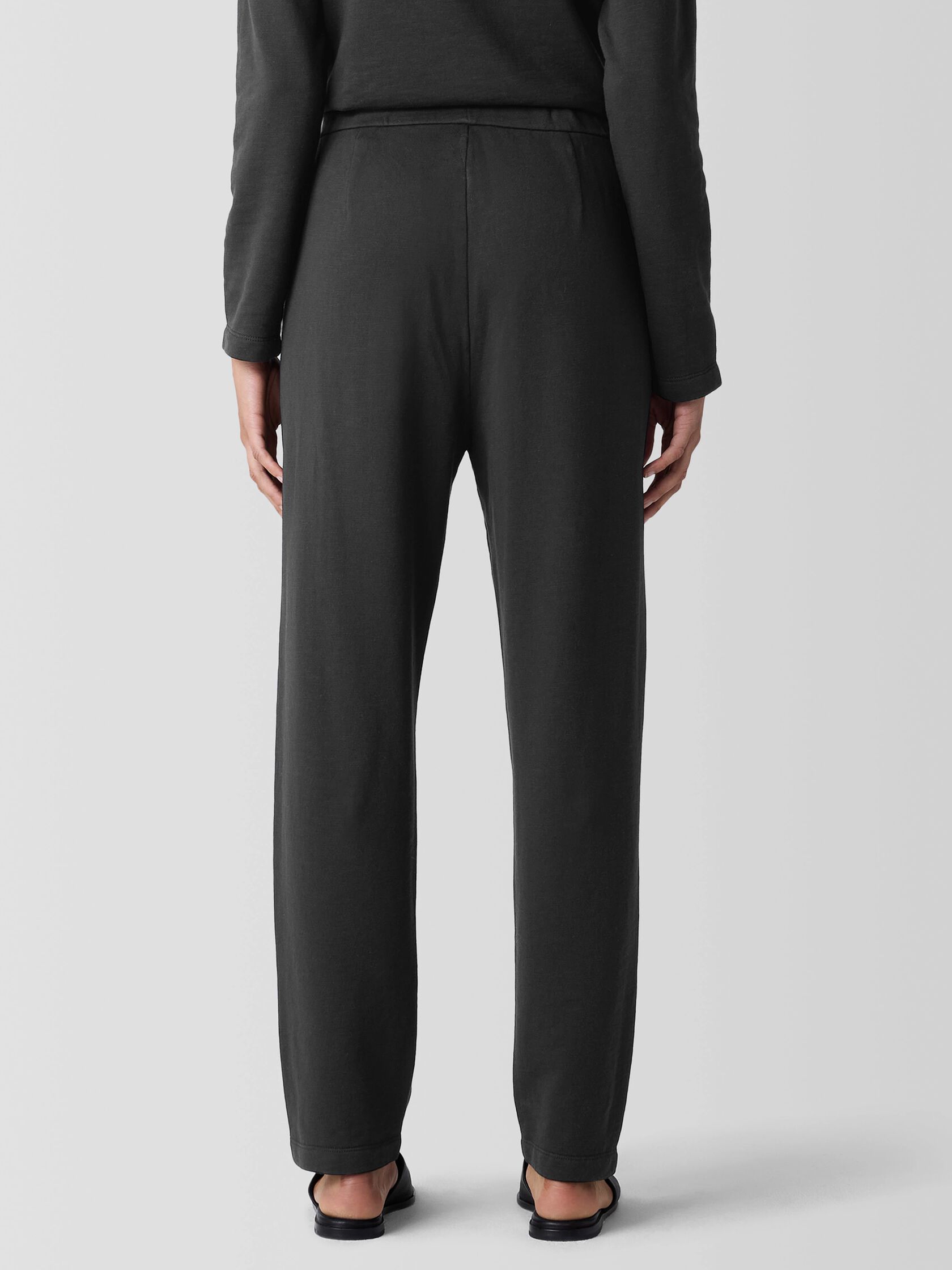 Garment-Dyed Terry Slouchy Pant