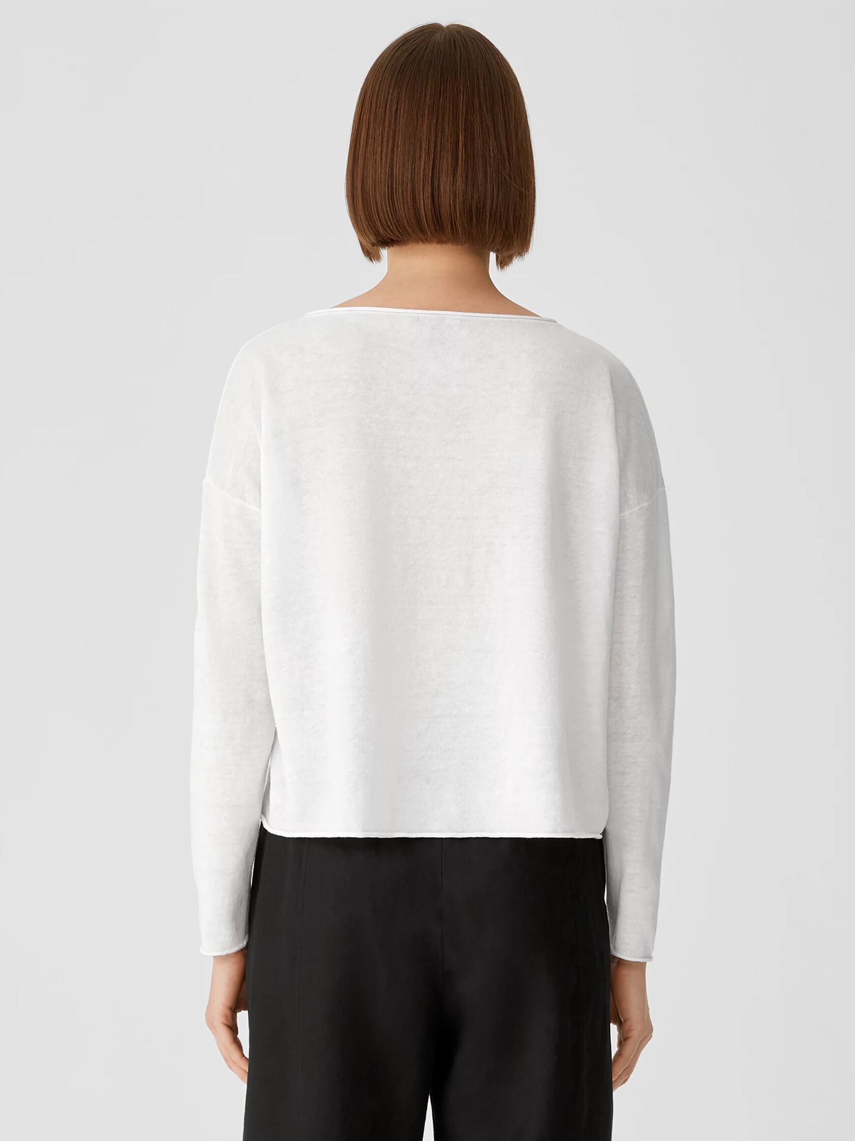 Organic Linen Cotton Jersey Box-Top