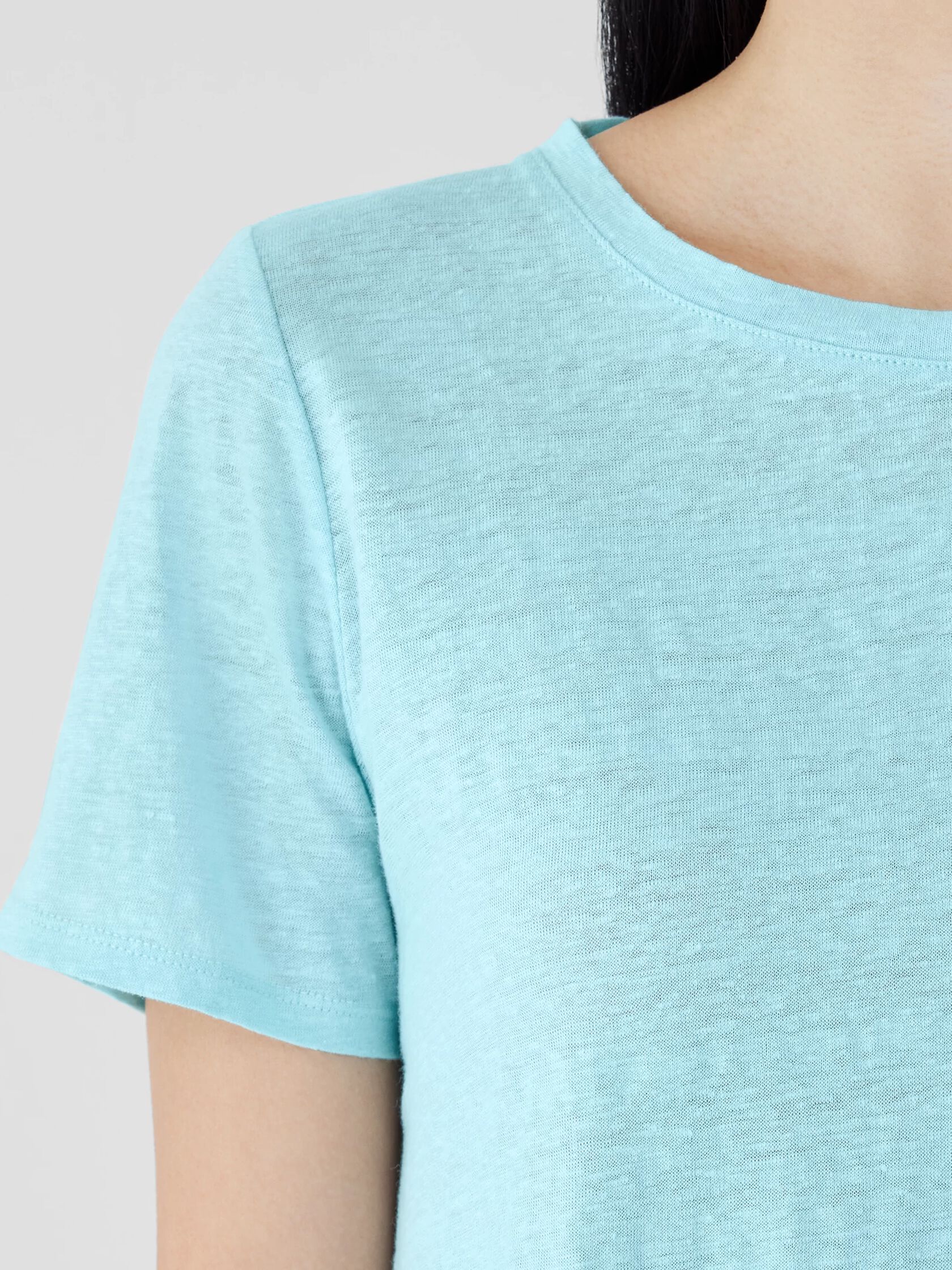 Organic Linen Jersey Crew Neck Tee