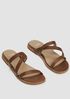 Kira Tumbled Leather Sandal