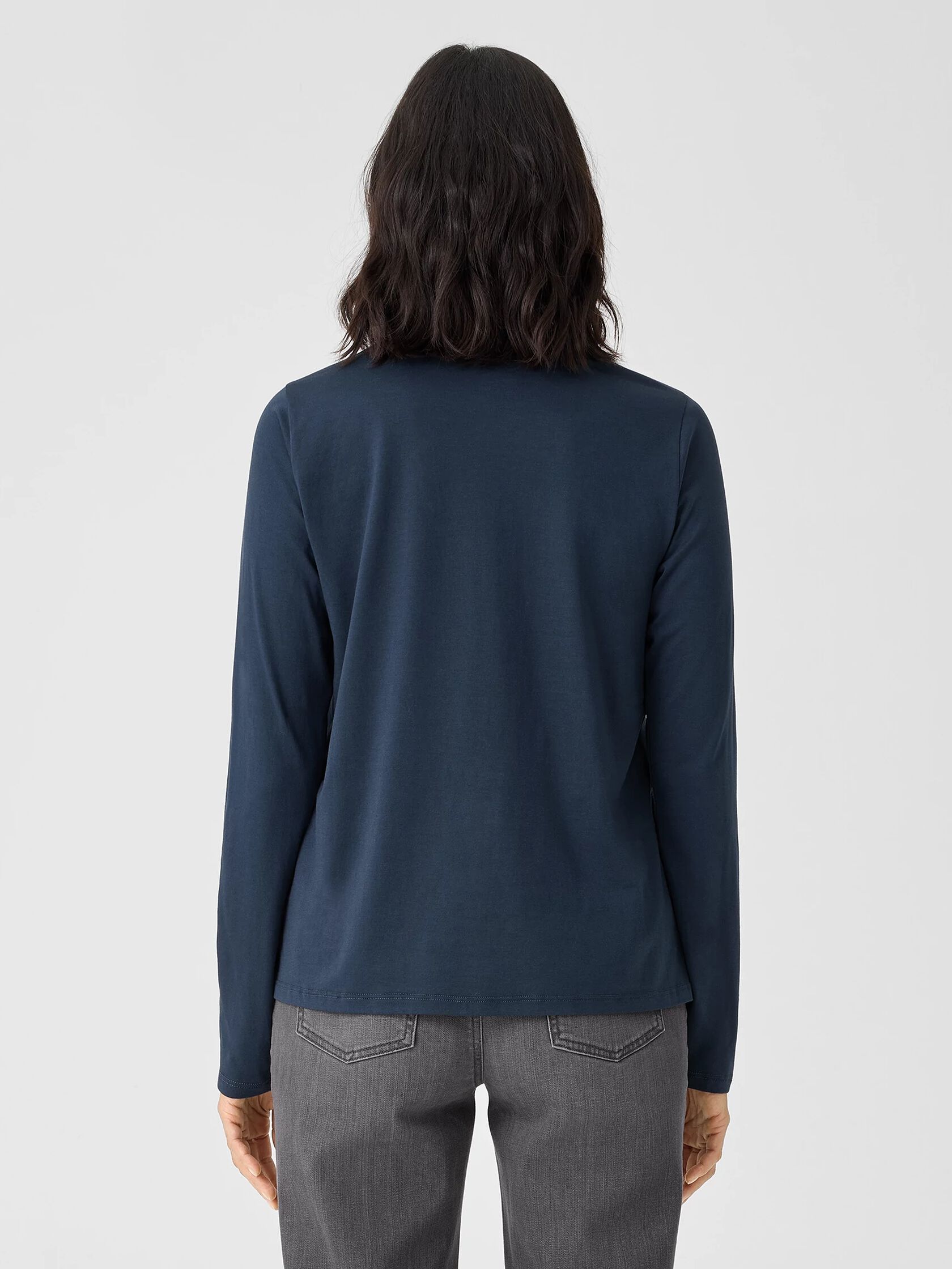 Organic Pima Cotton Jersey Long-Sleeve Tee