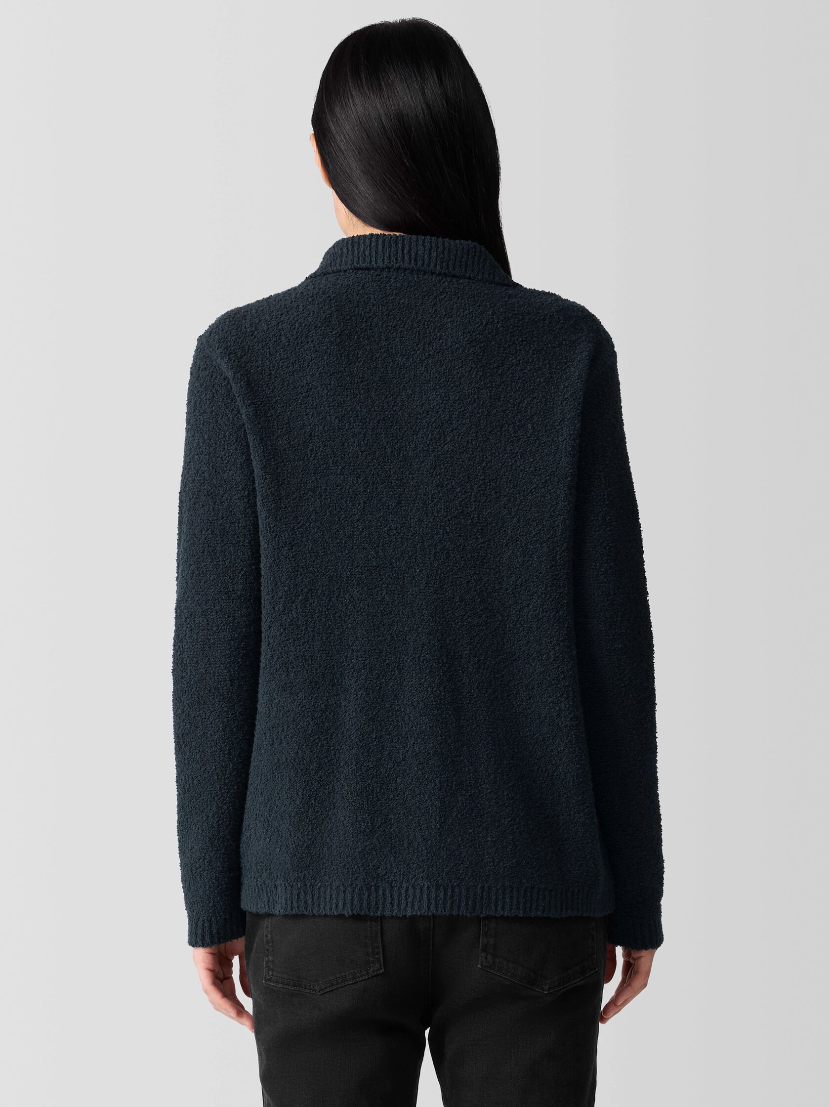 Cotton Fluff Classic Collar Cardigan