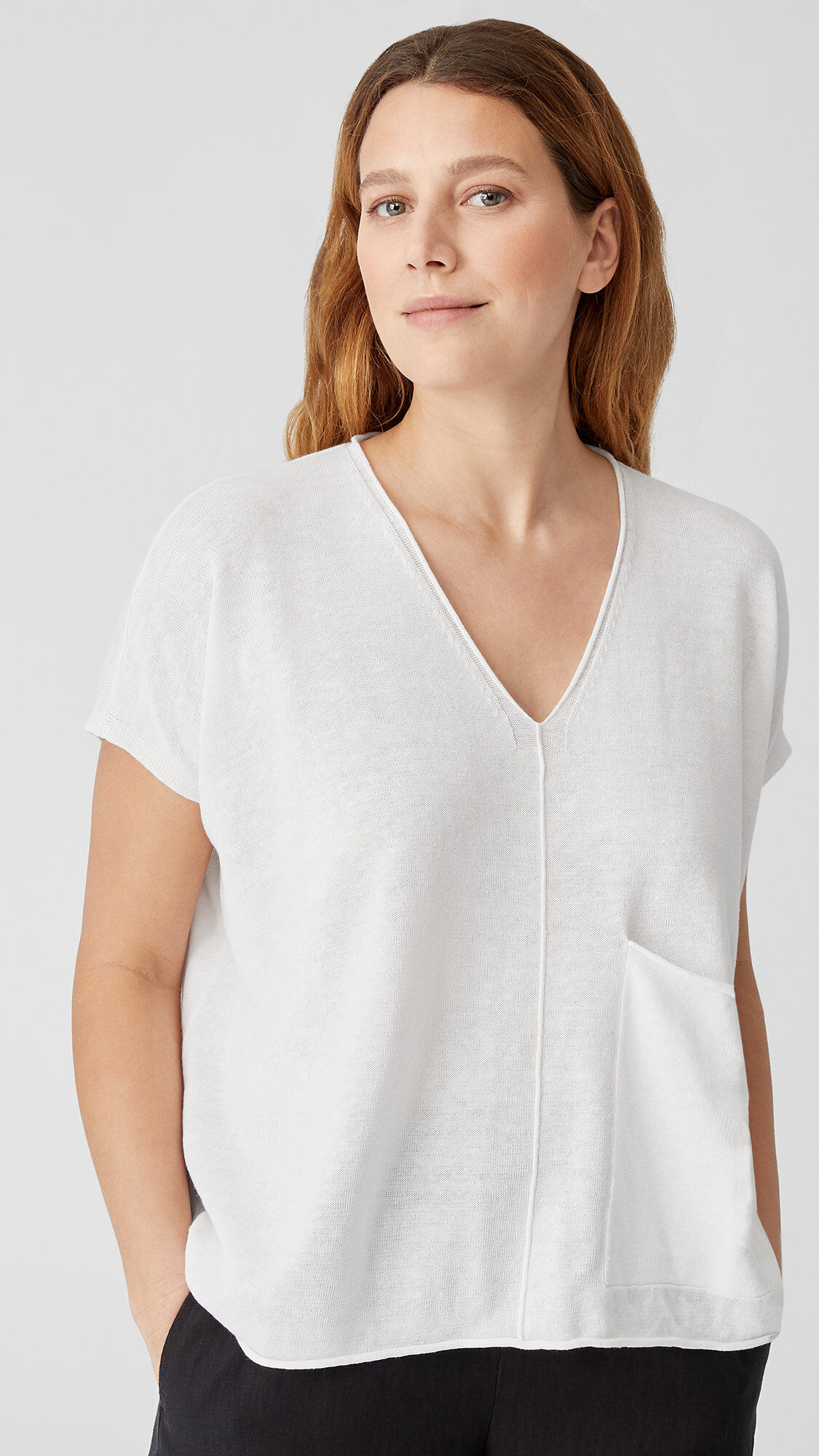 Organic Linen Cotton Square Top
