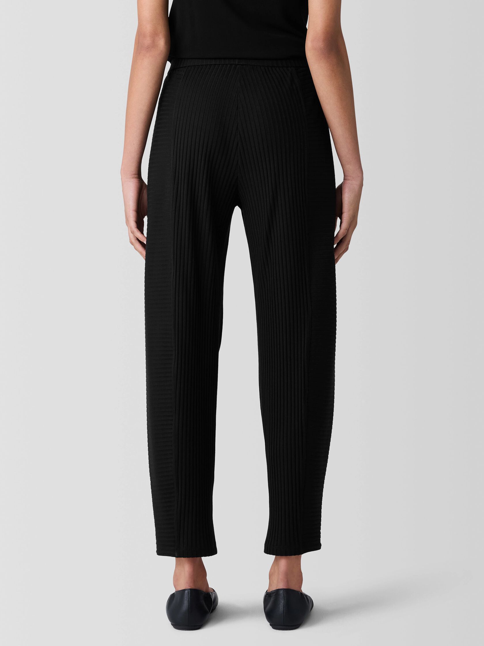 Textured Stretch Rib Lantern Pant
