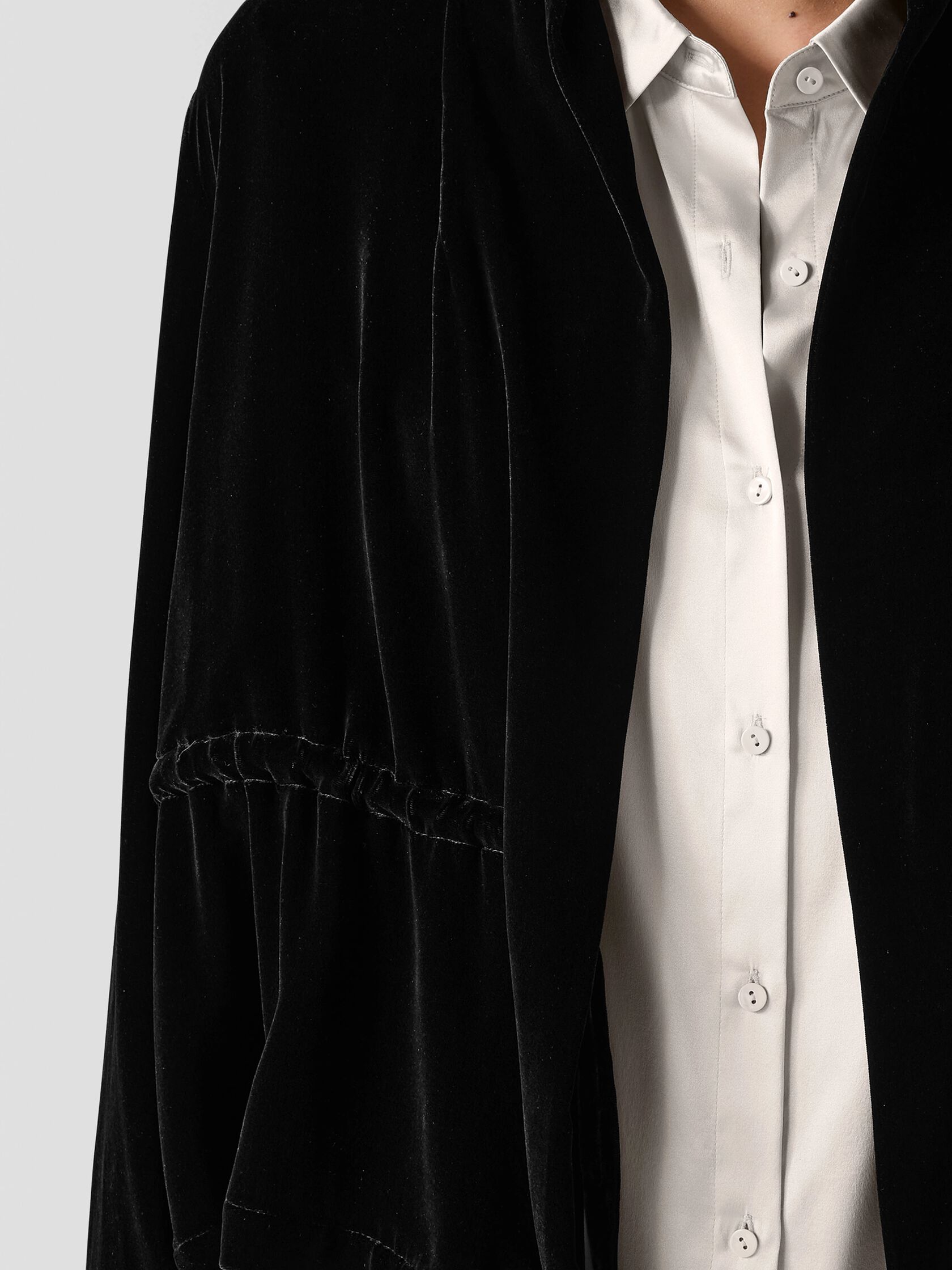 Velvet High Collar Jacket