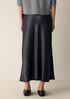 Textured Satin Slip Skirt