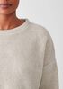 Boucle Wool Knit Crew Neck Box-Top