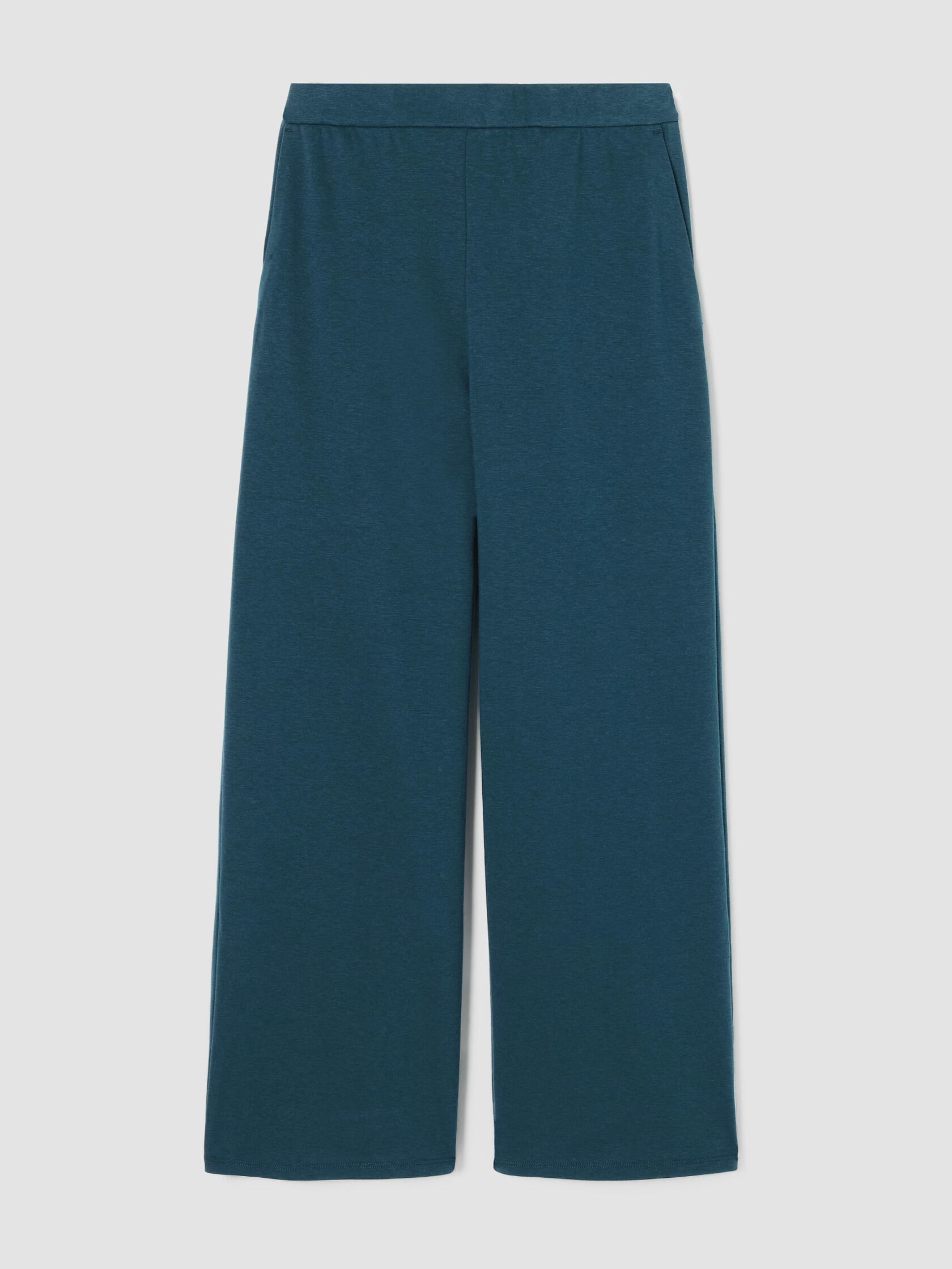 Cotton Blend Ponte&nbsp;Wide-Leg Pant