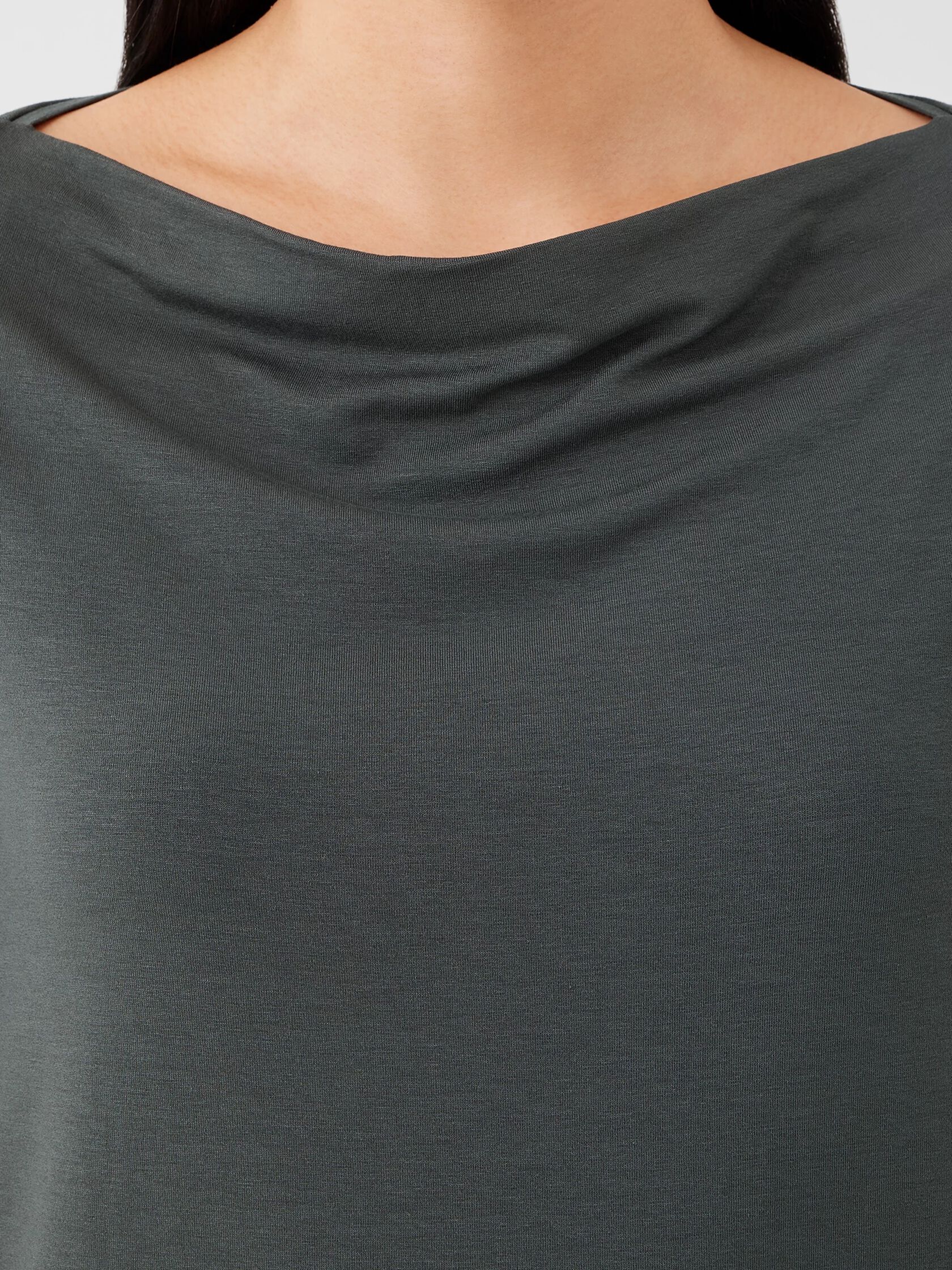 Fine Jersey Cowl Neck Top