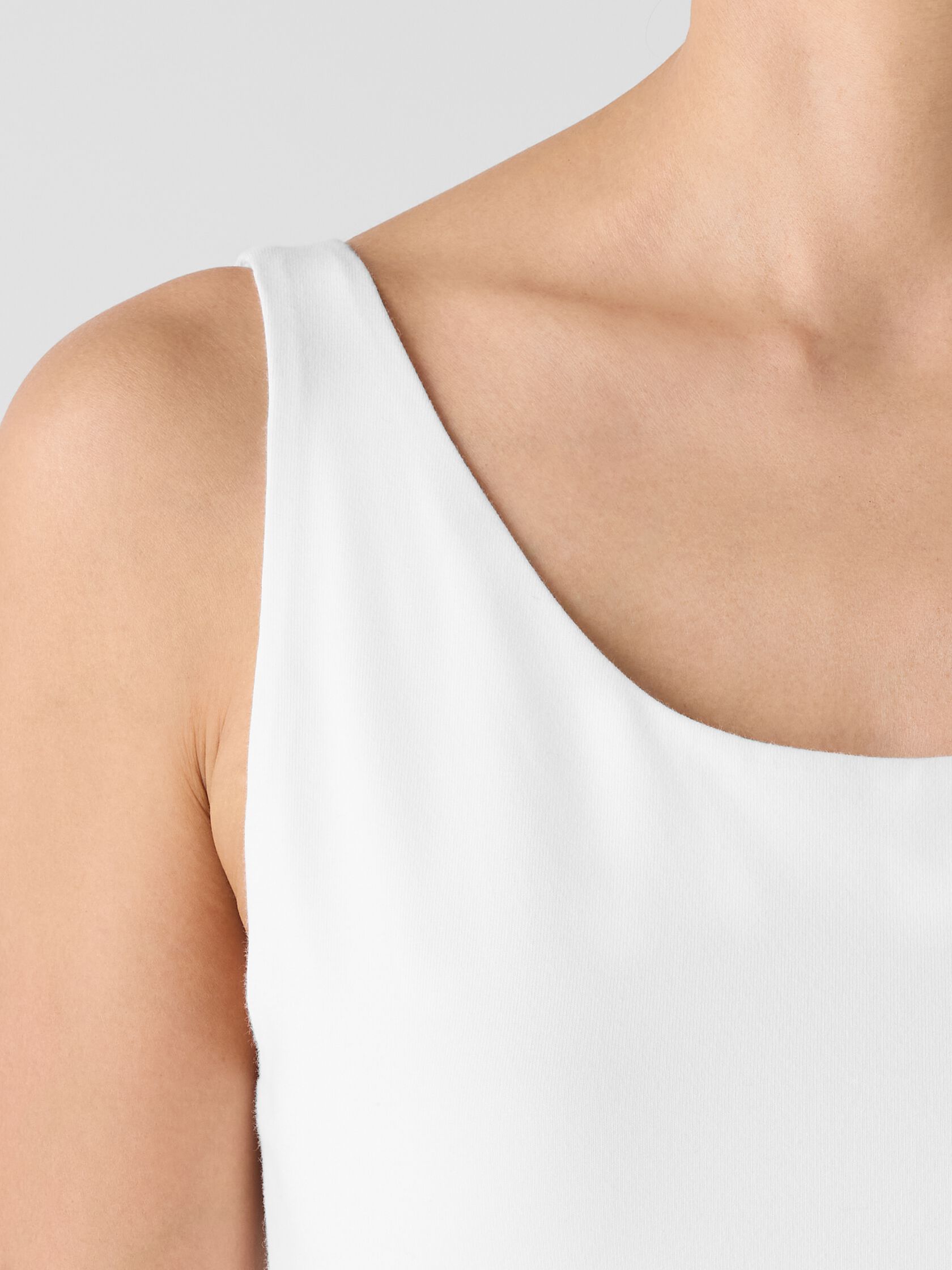 Organic Cotton Interlock Cropped Tank
