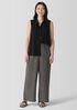 Woven Pliss&eacute; Wide-Leg Pant