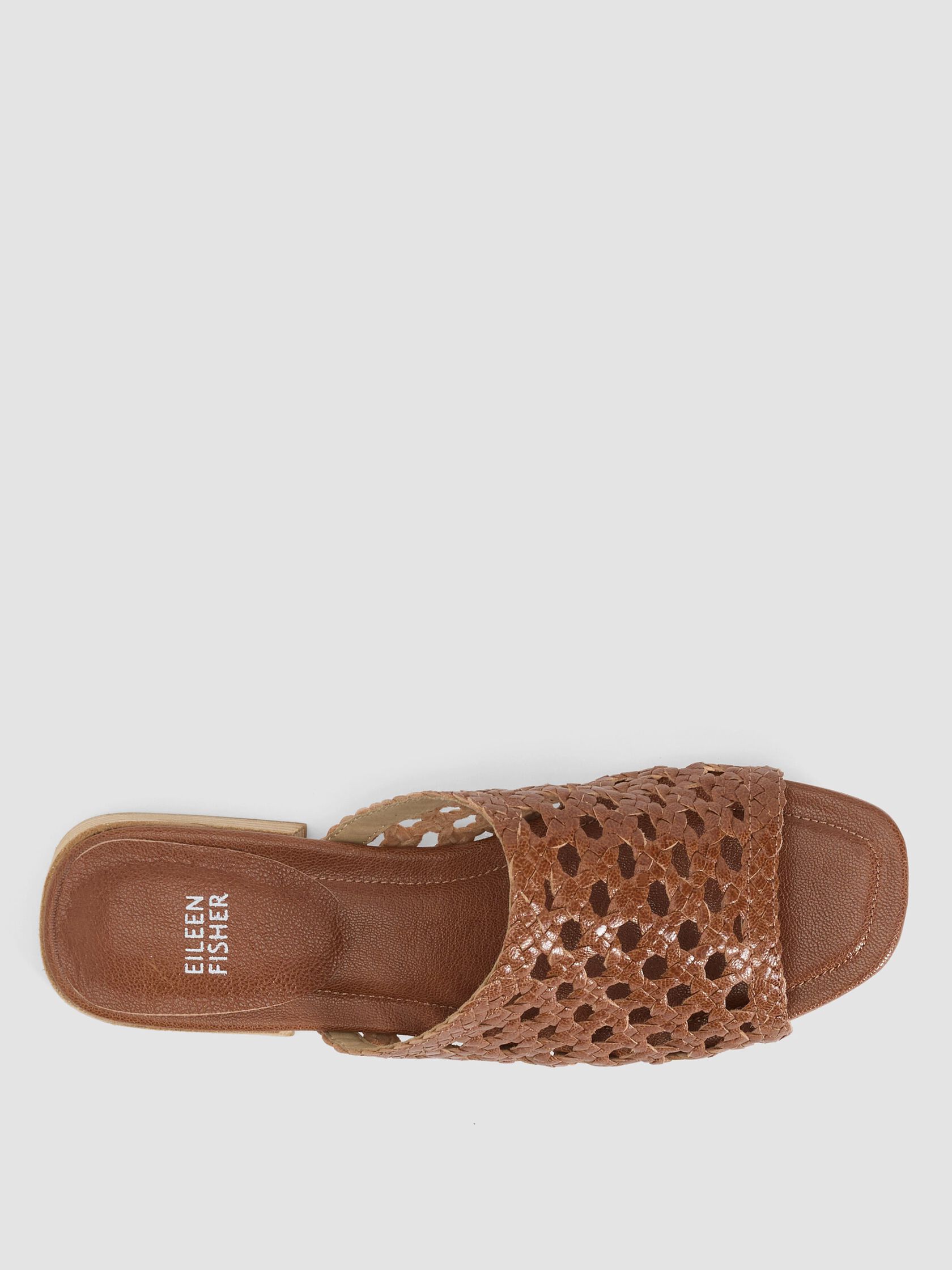 Folie Woven Leather Slide Sandal
