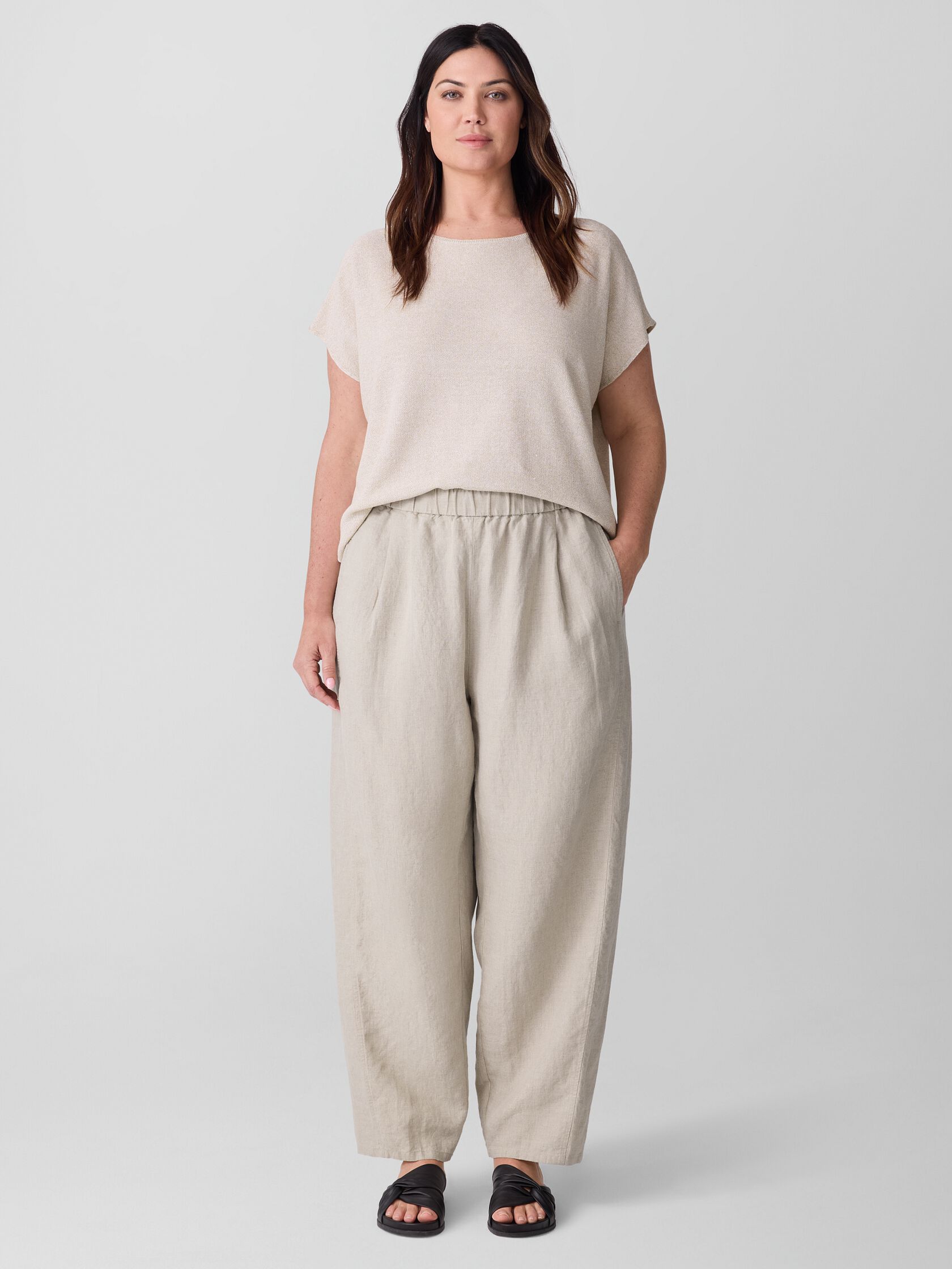 Organic Linen&nbsp;Lantern Pant