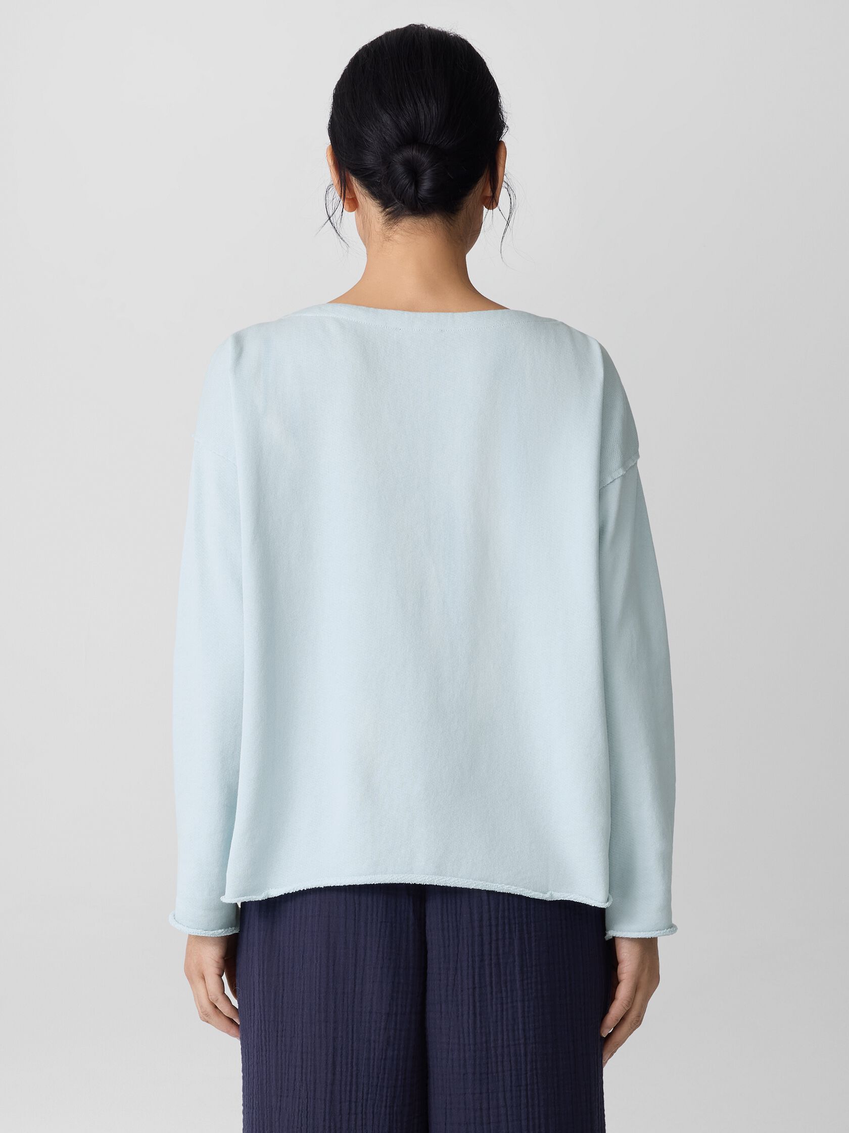 Lightweight Organic Cotton Terry Box-Top