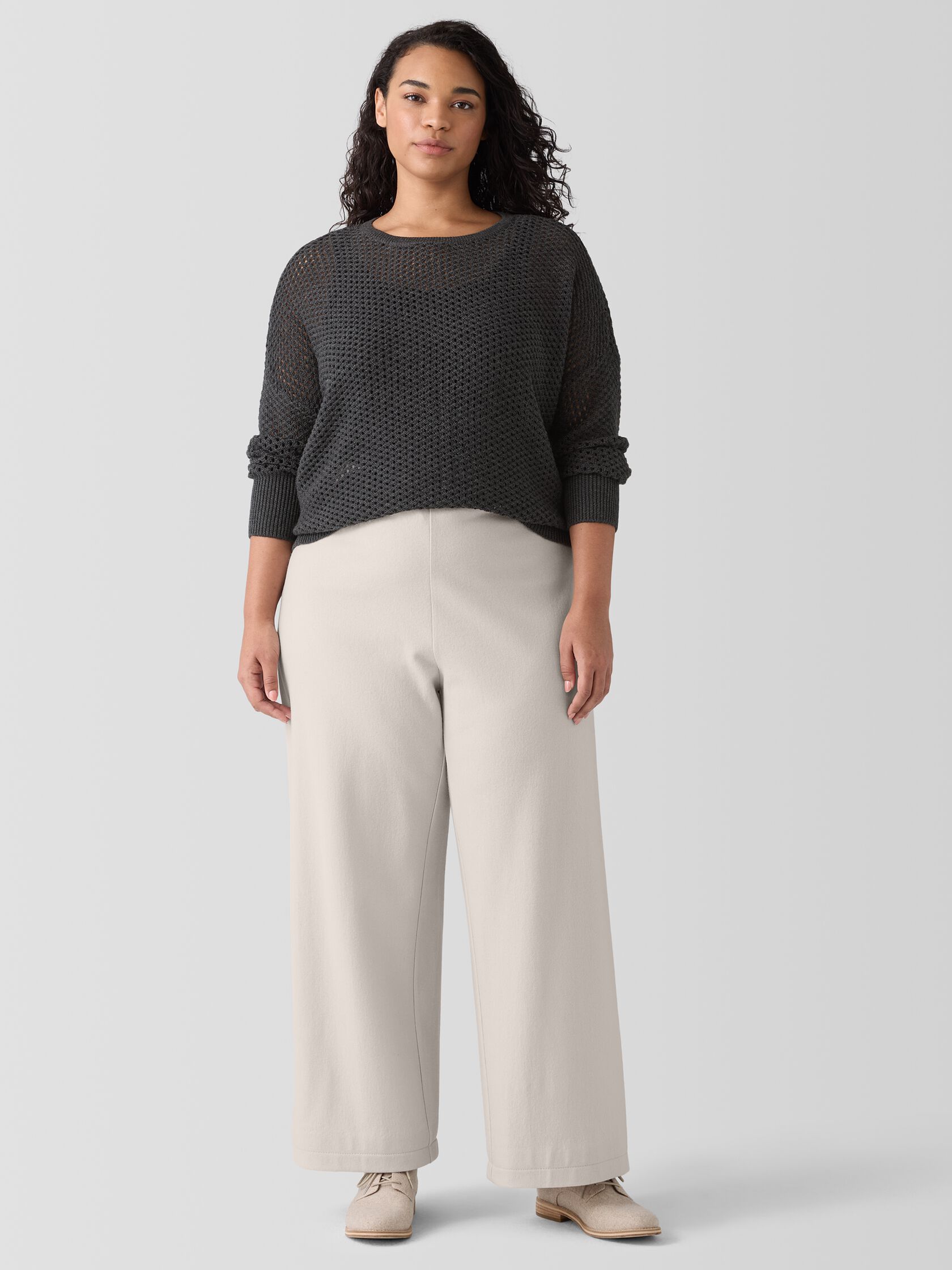 Merino Crew Neck Top in Regenerative Wool