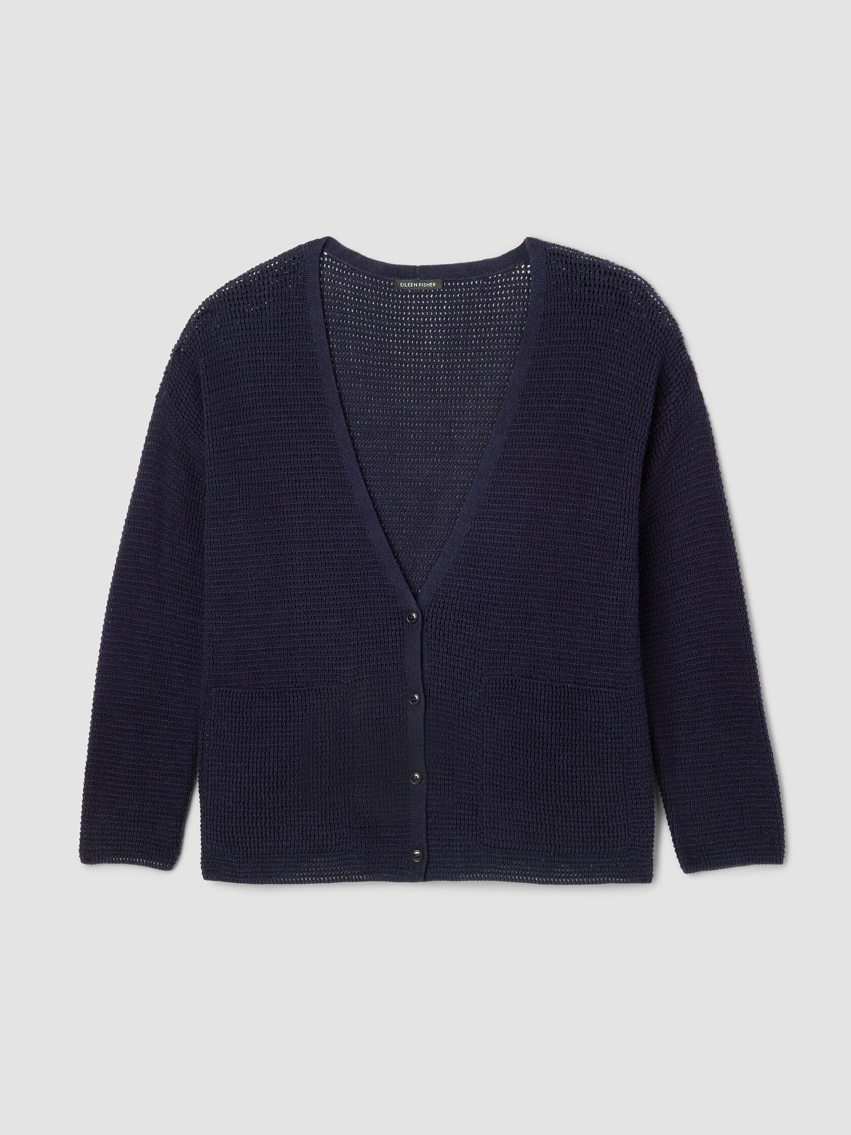 Peruvian Cotton Blend V-Neck Cardigan