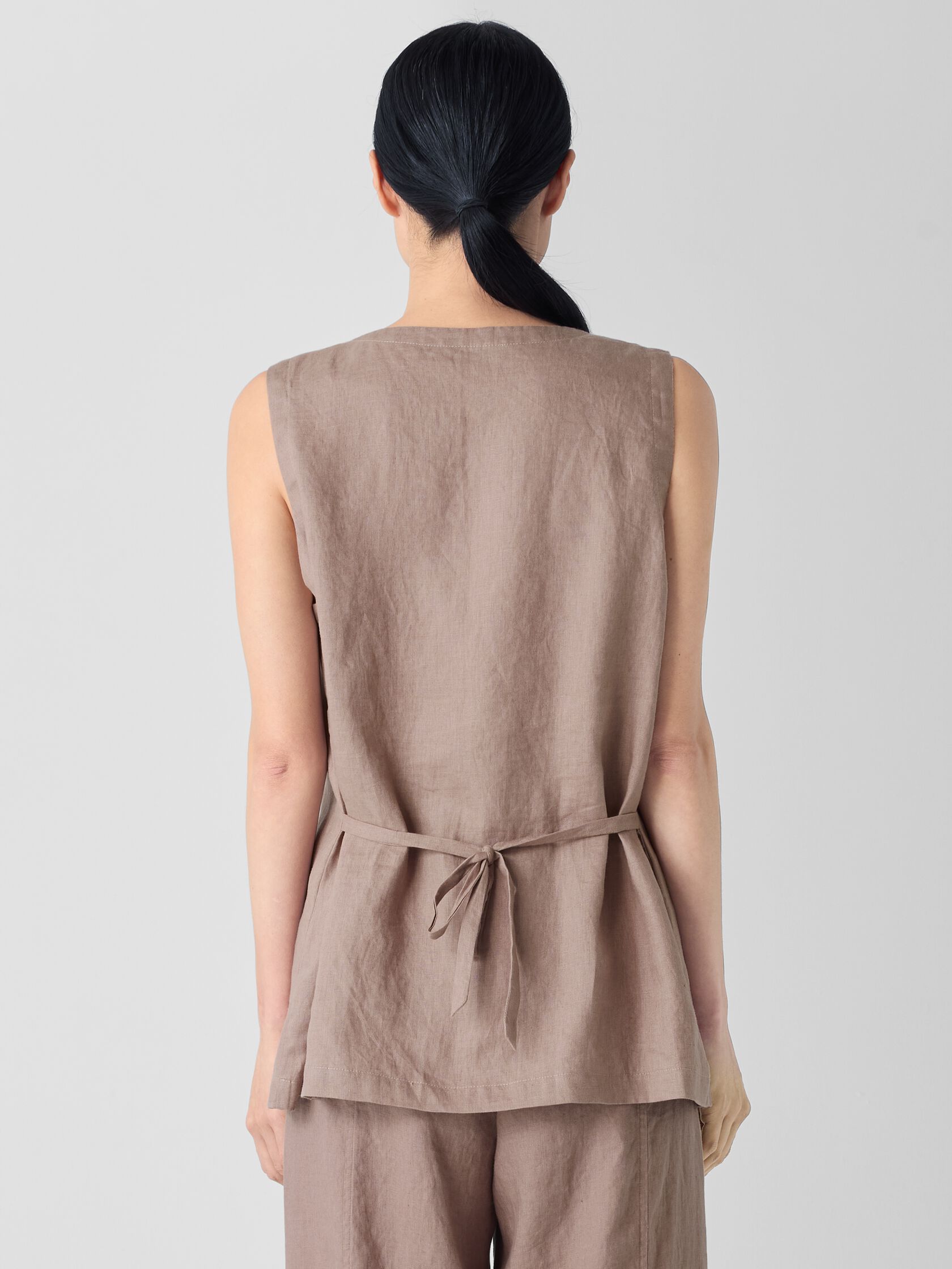 Organic Linen Long Vest