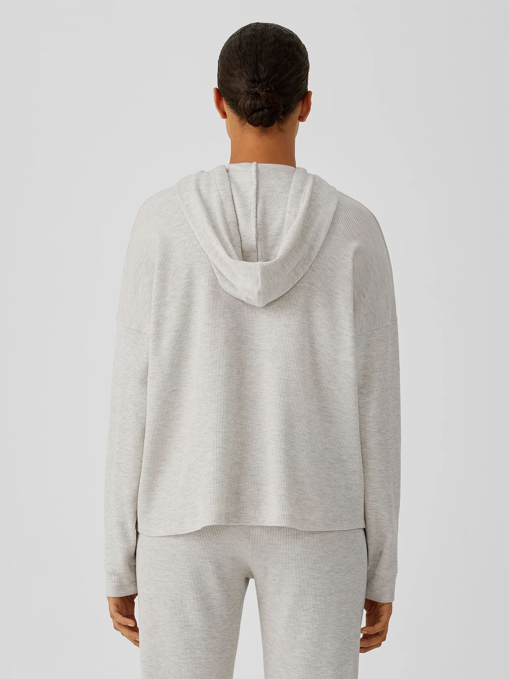 Cozy Waffle Knit Hooded Top