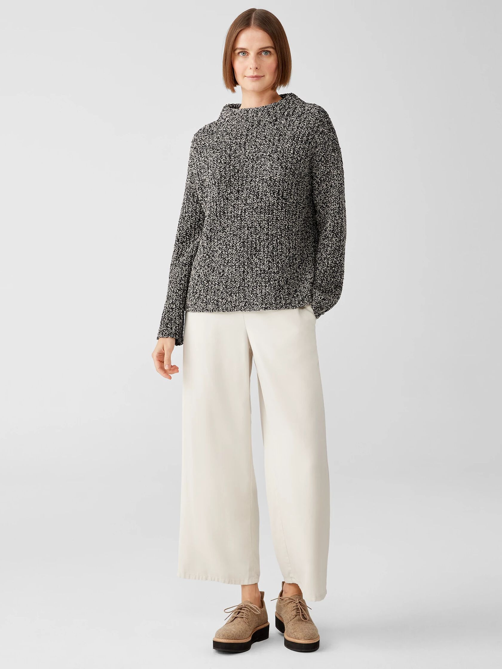 Peruvian Organic Cotton Boucle Box-Top