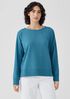 Pima Cotton Stretch Jersey Bateau Neck Top