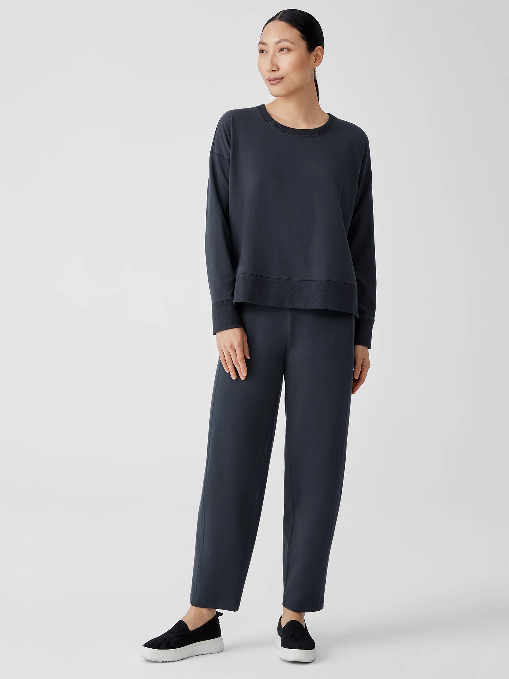 Traceable Cotton Jersey Crew Neck&nbsp;Top