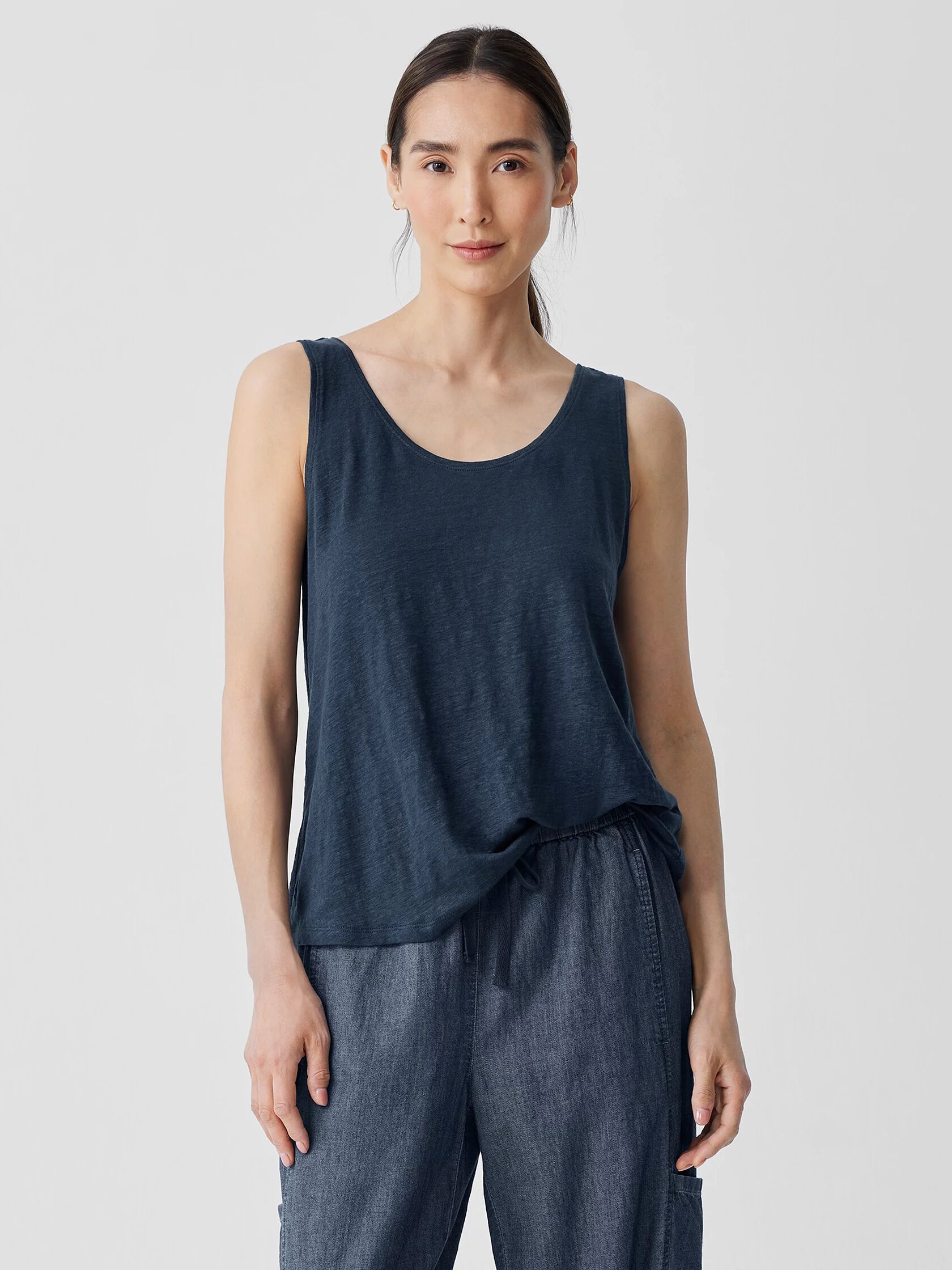 Organic Linen Jersey Tank