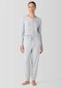 M&eacute;lange Organic Cotton Interlock Jogger Sleep Pant