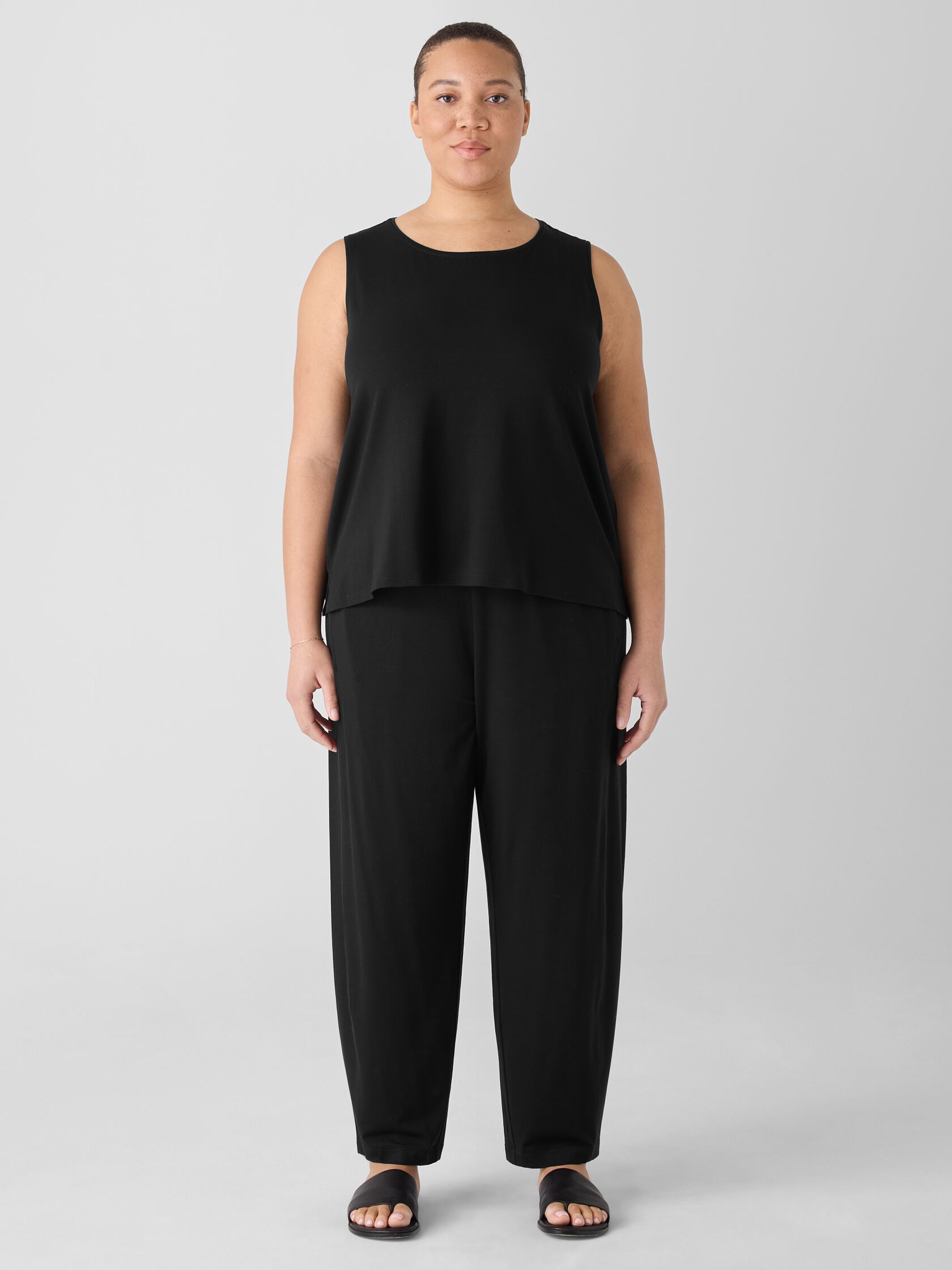Stretch Jersey Knit Lantern Pant