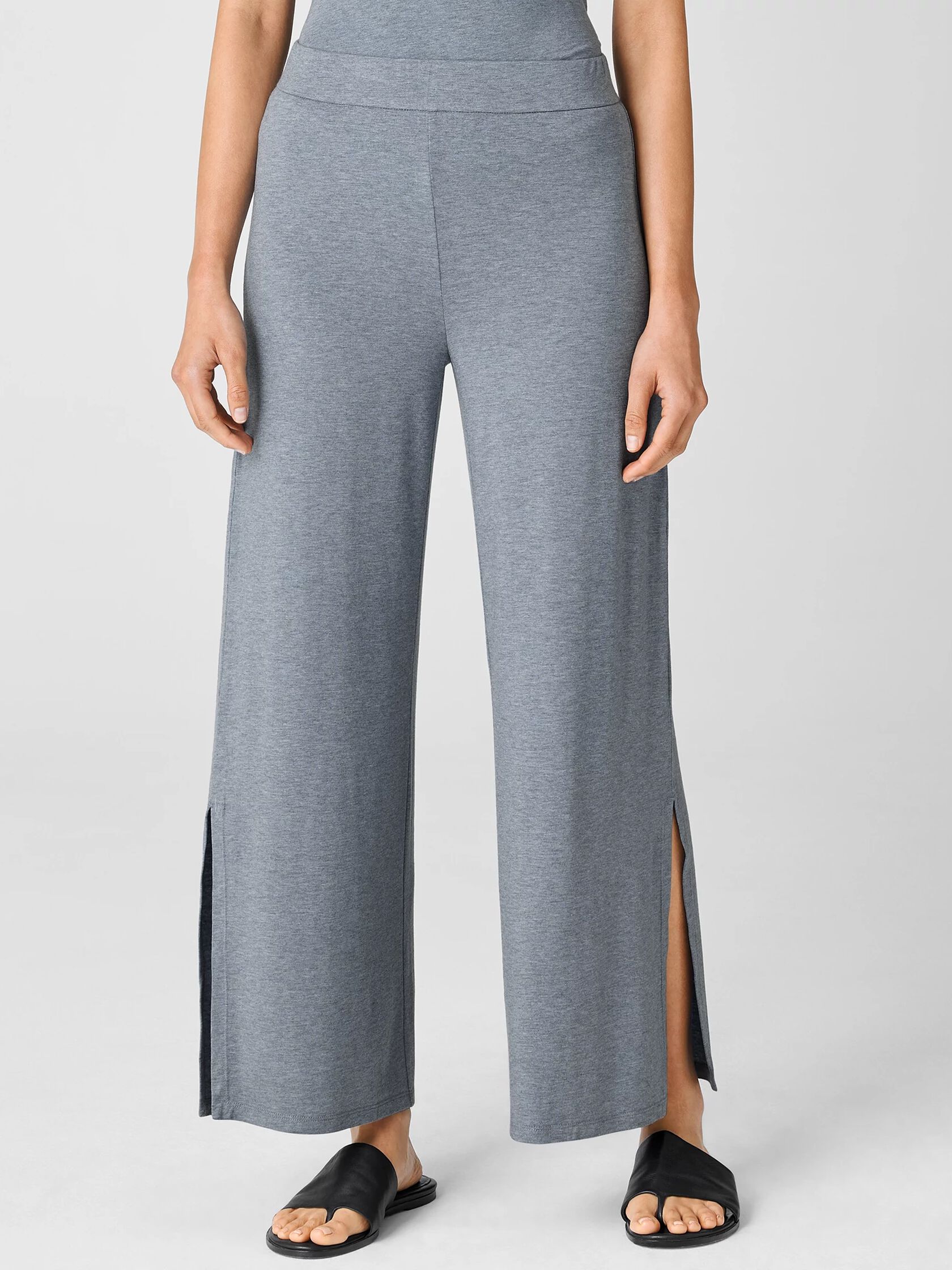 Fine Jersey Pant with Slits