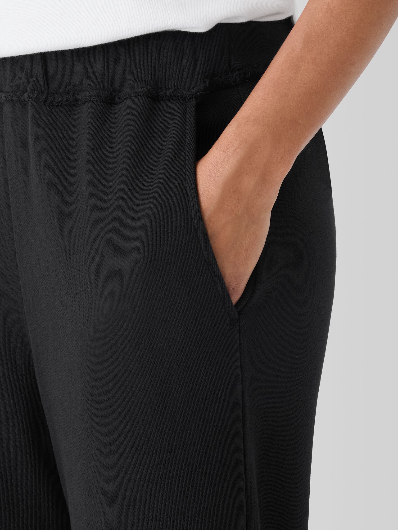 Lightweight Organic Cotton French Terry&nbsp;Straight Pant