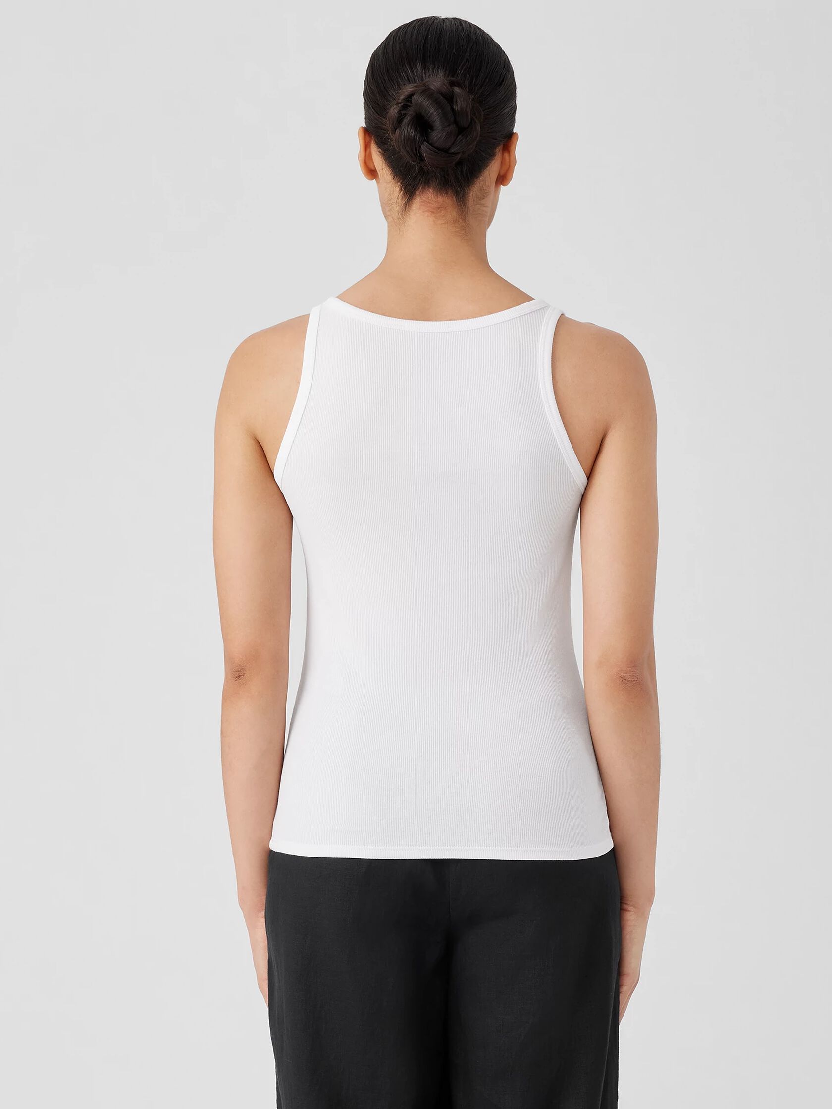 Organic Cotton Stretch Rib Slim Tank