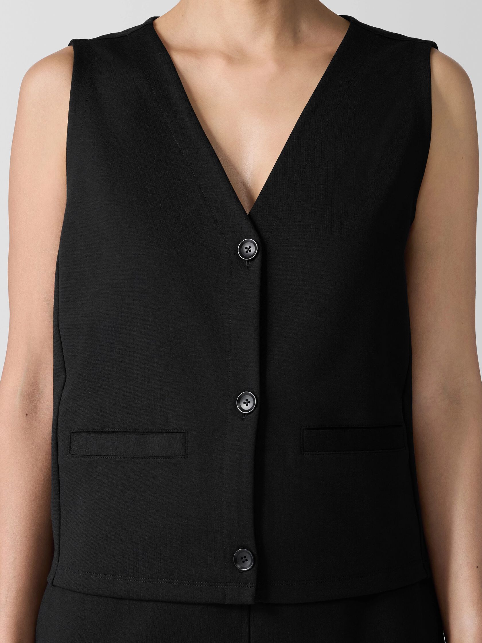 Washable Flex Ponte Vest
