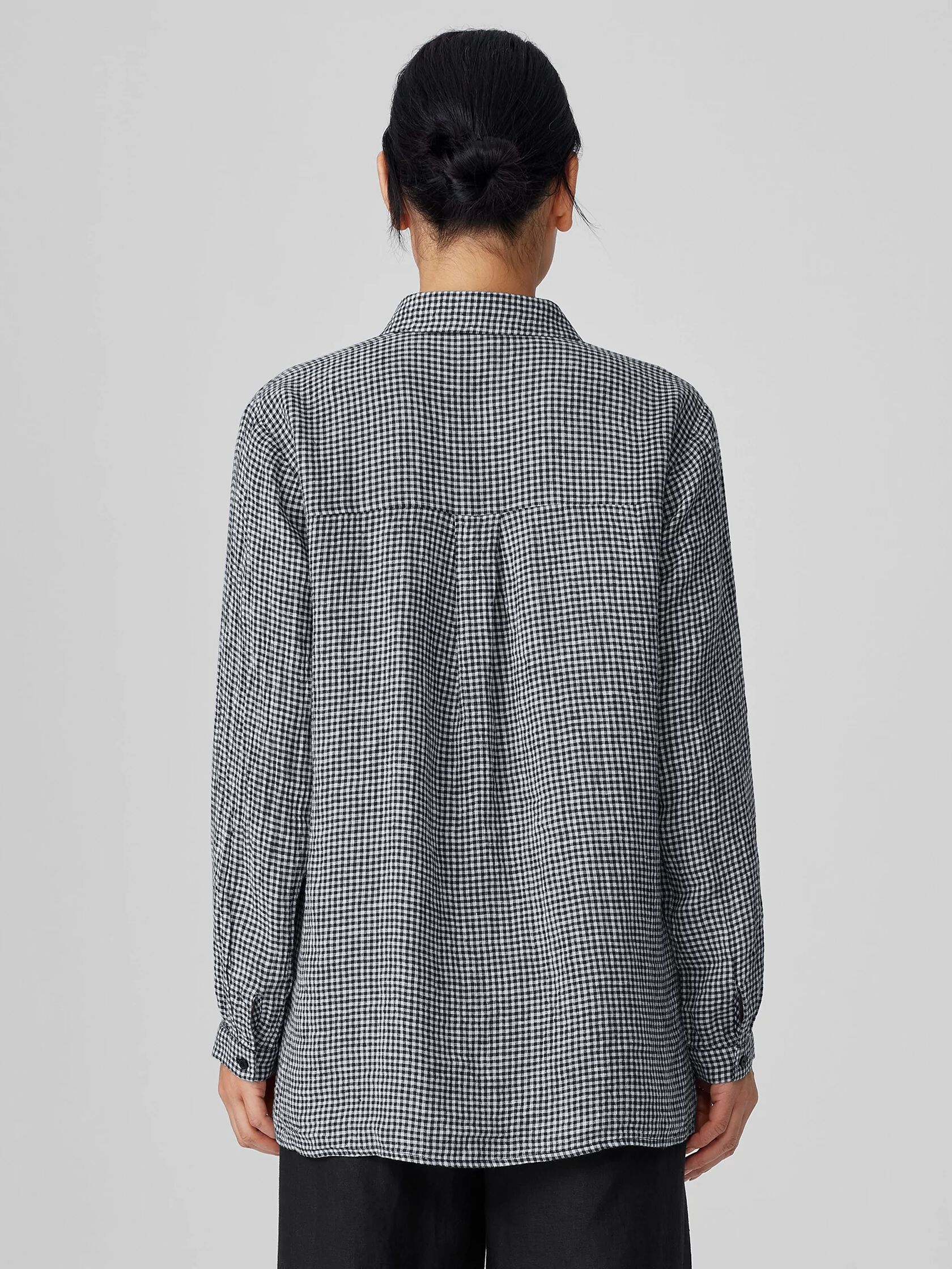 Puckered Organic Linen Classic Collar Shirt